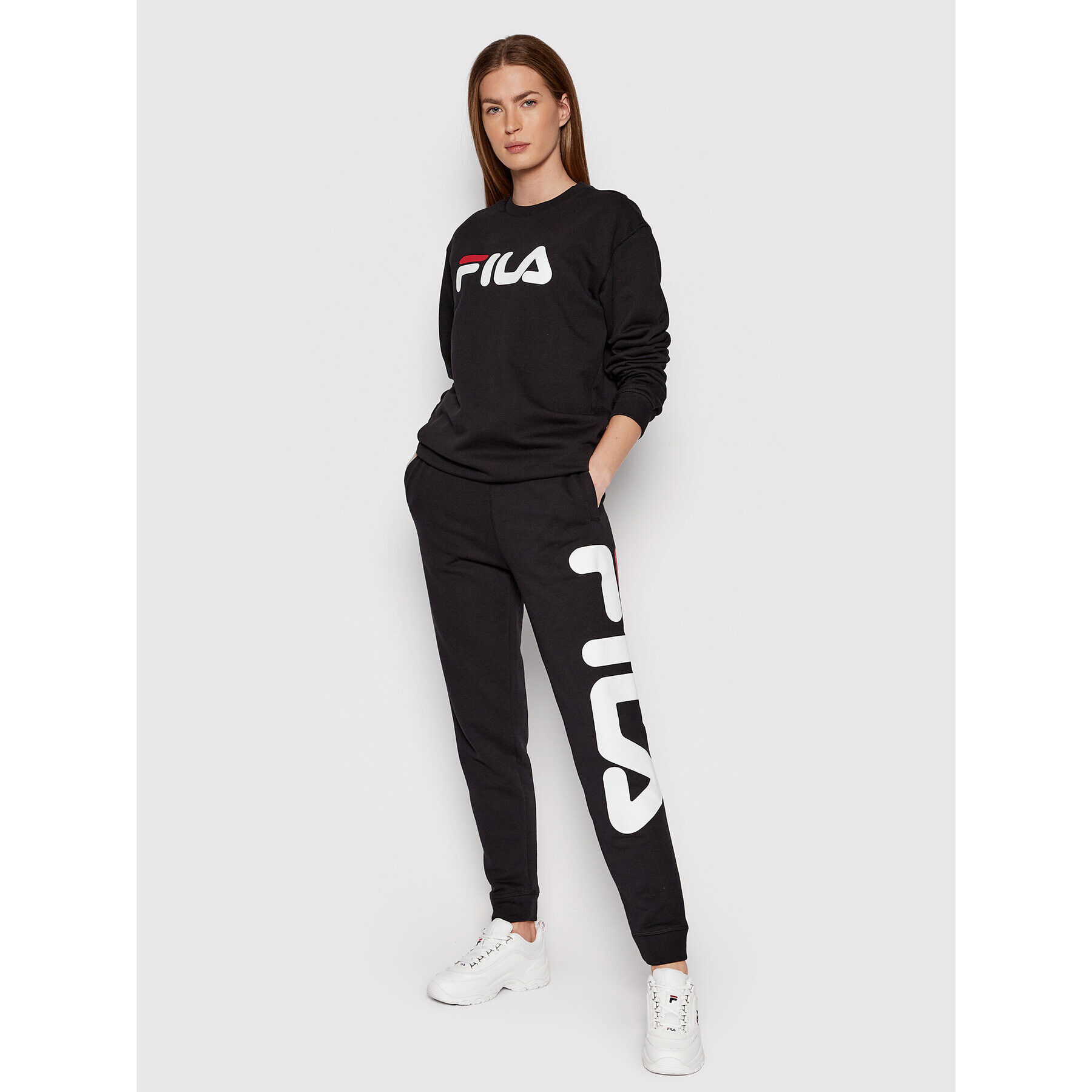 Fila Mikina Unisex Barbian FAU0066 Čierna Regular Fit - Pepit.sk