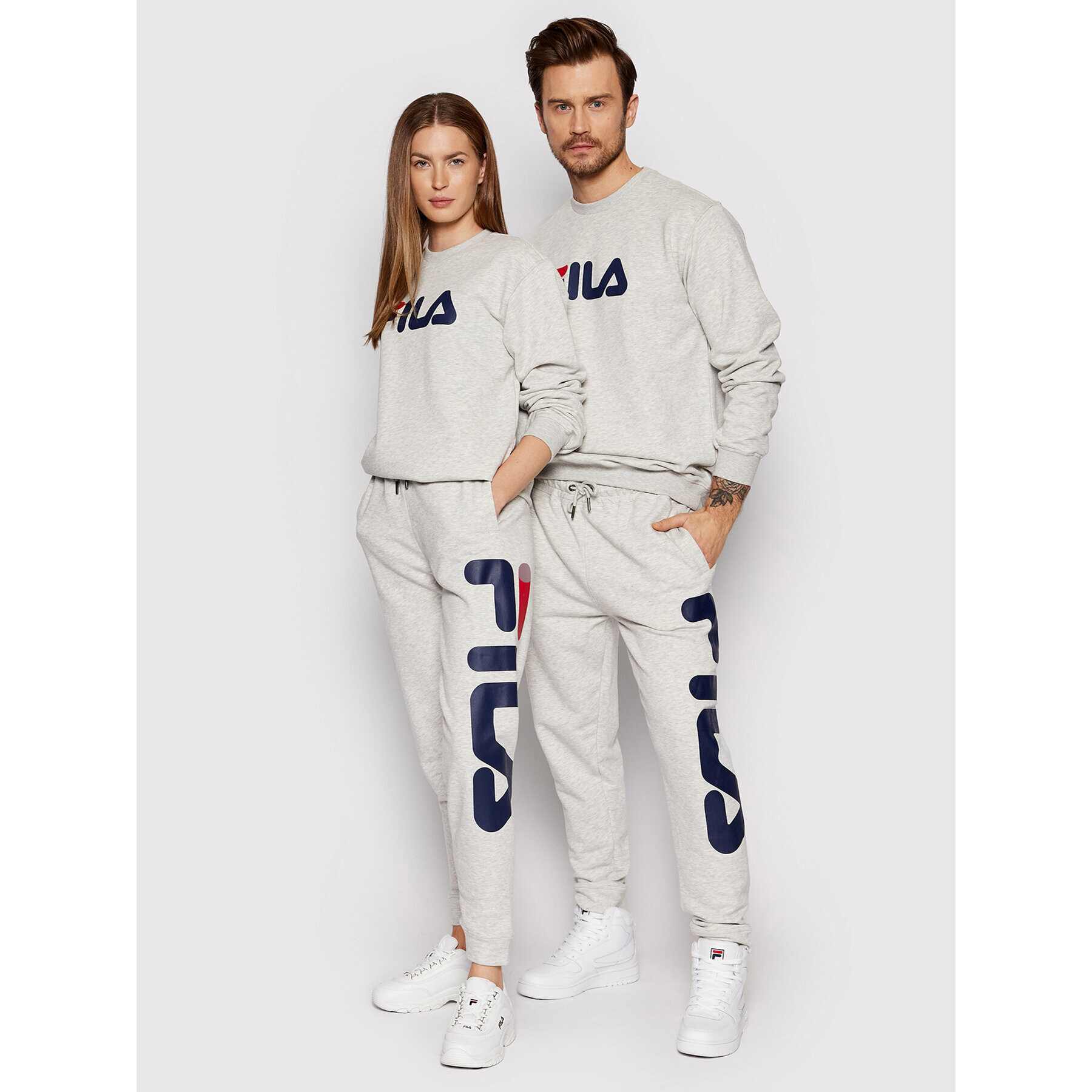 Fila Mikina Unisex Barbian FAU0066 Sivá Regular Fit - Pepit.sk