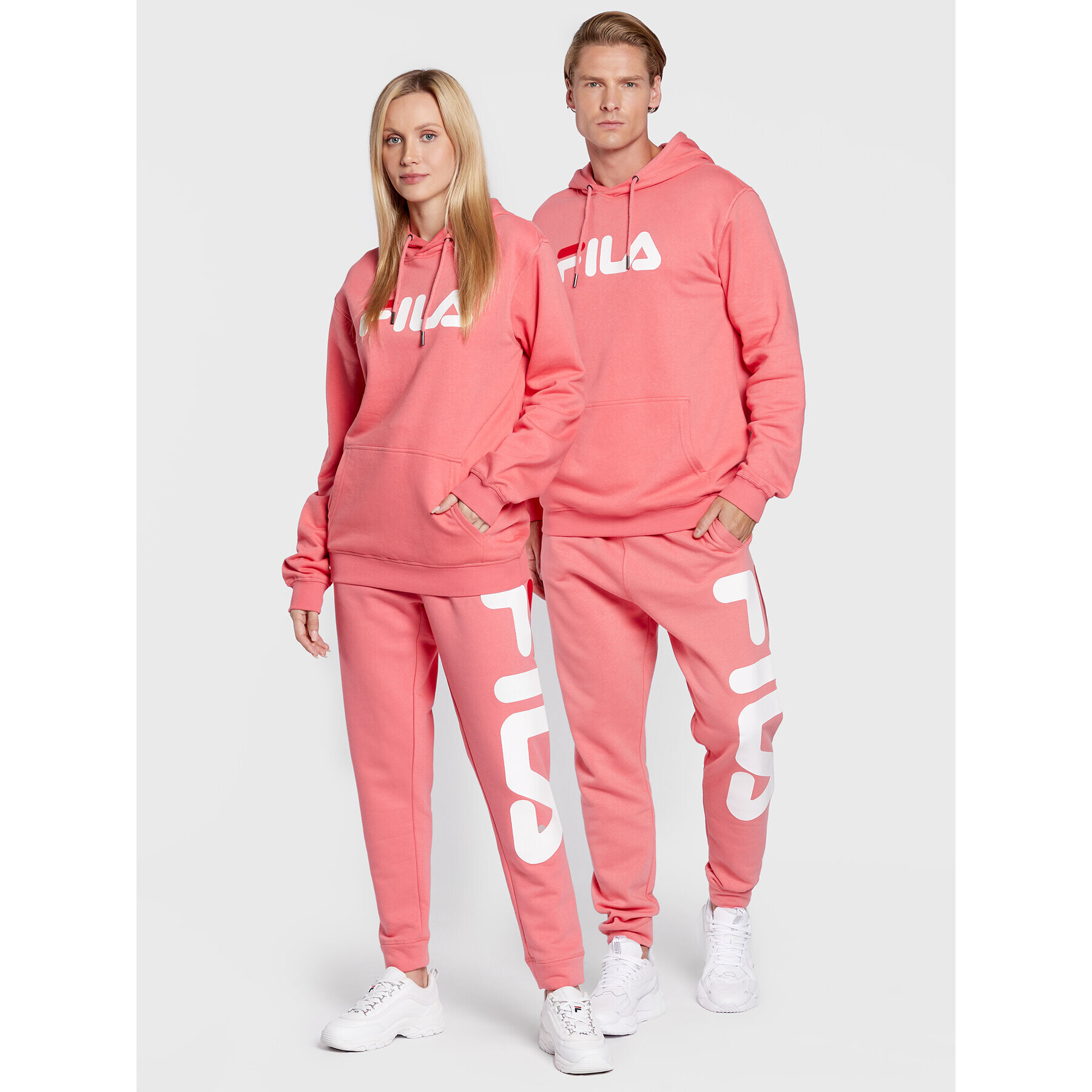 Fila Mikina Unisex Barumini FAU0090 Ružová Regular Fit - Pepit.sk