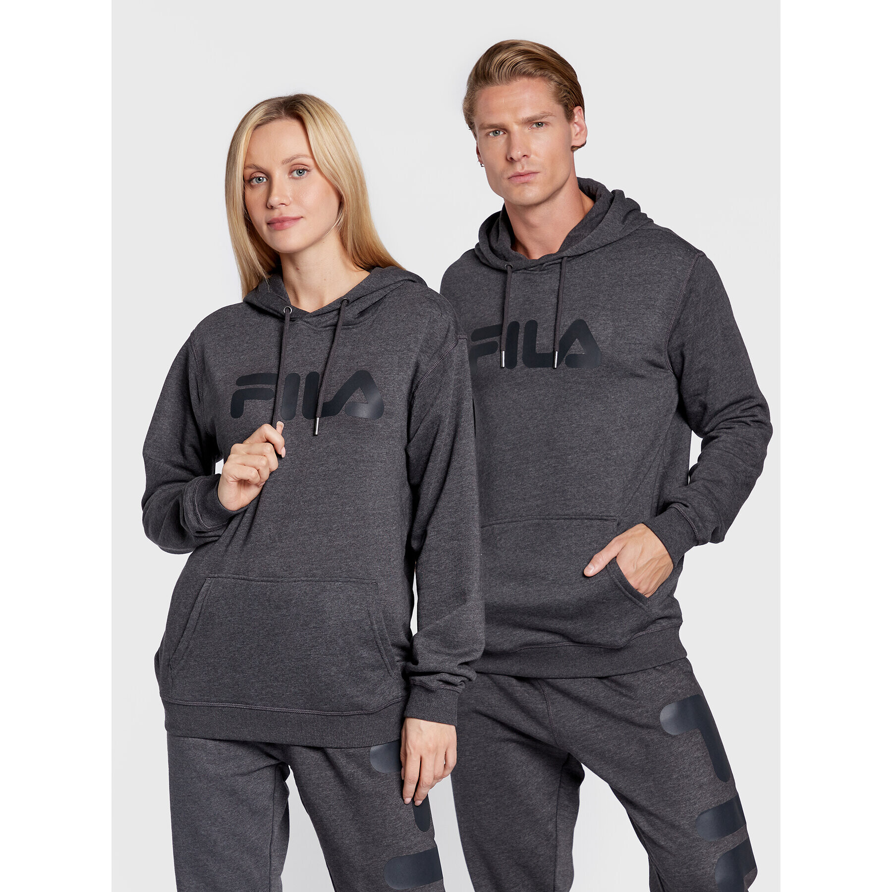 Fila Mikina Unisex Barumini FAU0090 Sivá Regular Fit - Pepit.sk