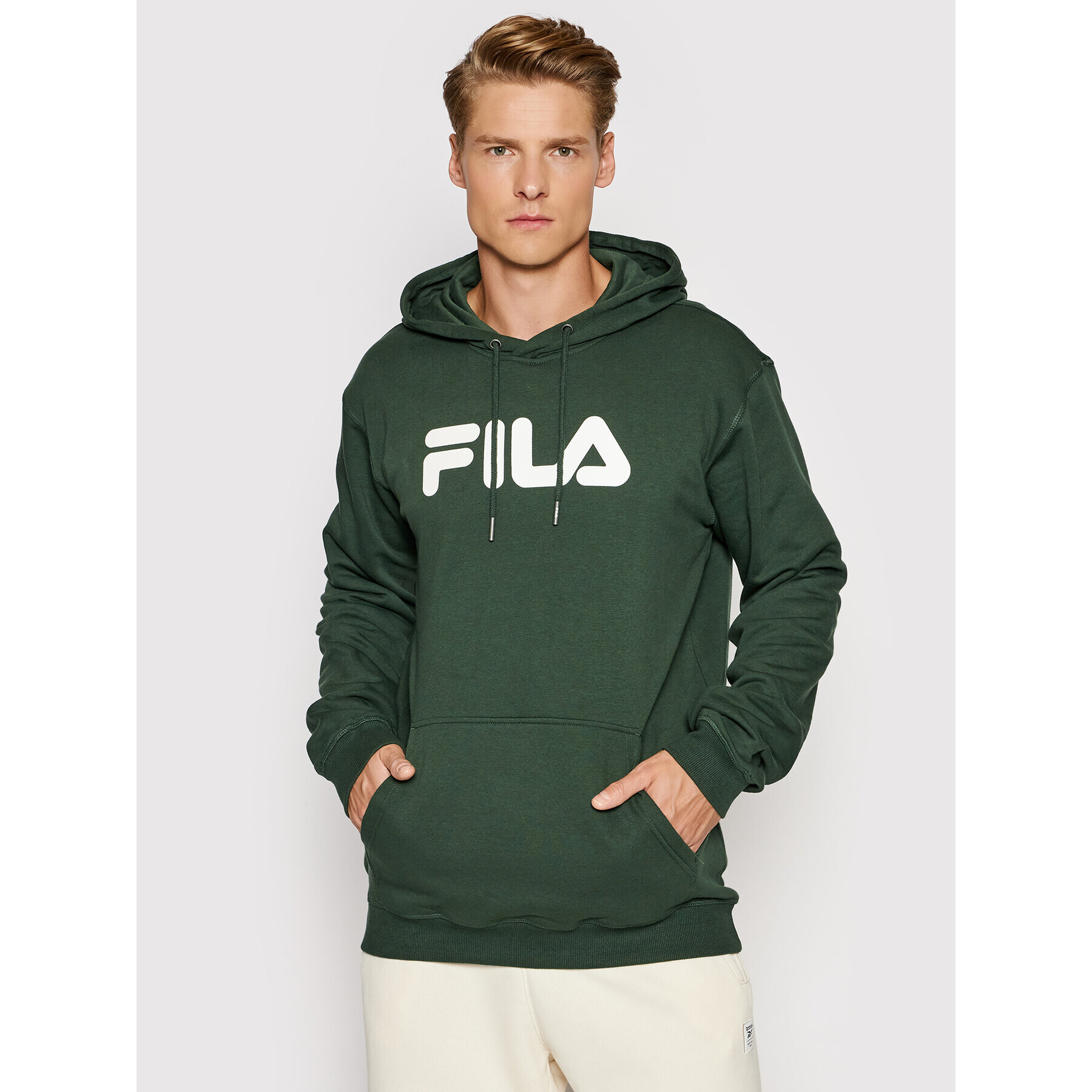 Fila Mikina Unisex Classic Pure 681090 Zelená Regular Fit - Pepit.sk