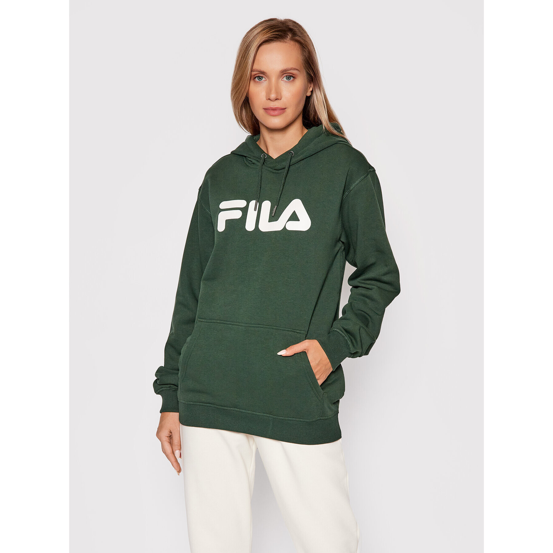 Fila Mikina Unisex Classic Pure 681090 Zelená Regular Fit - Pepit.sk