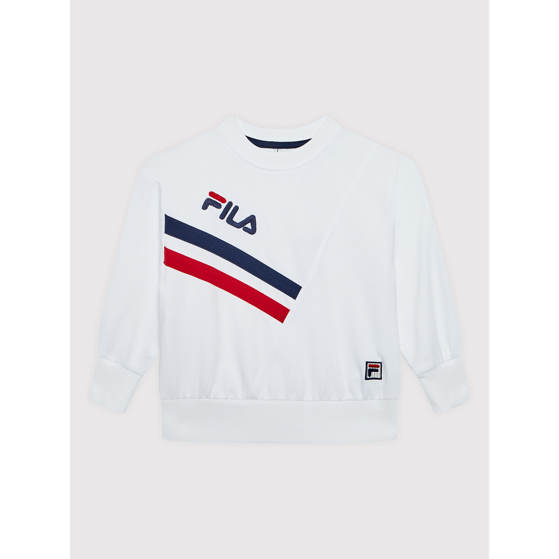 Fila Mikina Zator Crew FAK0083 Biela Regular Fit - Pepit.sk