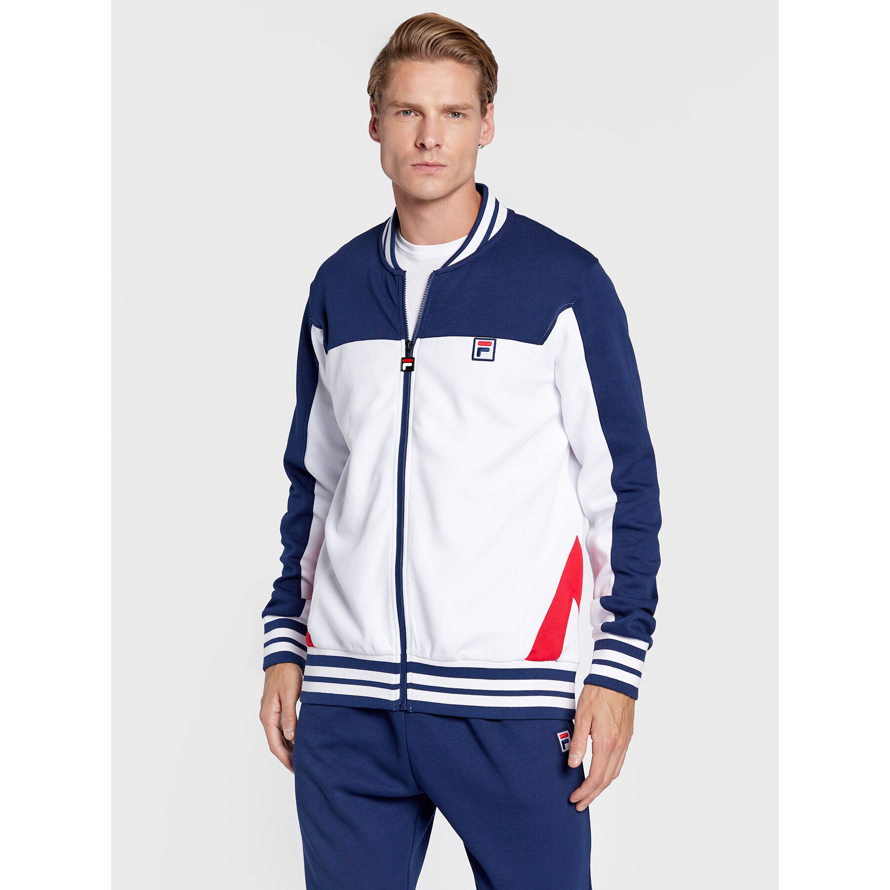 Fila Mikina Zigong FAM0168 Biela Regular Fit - Pepit.sk