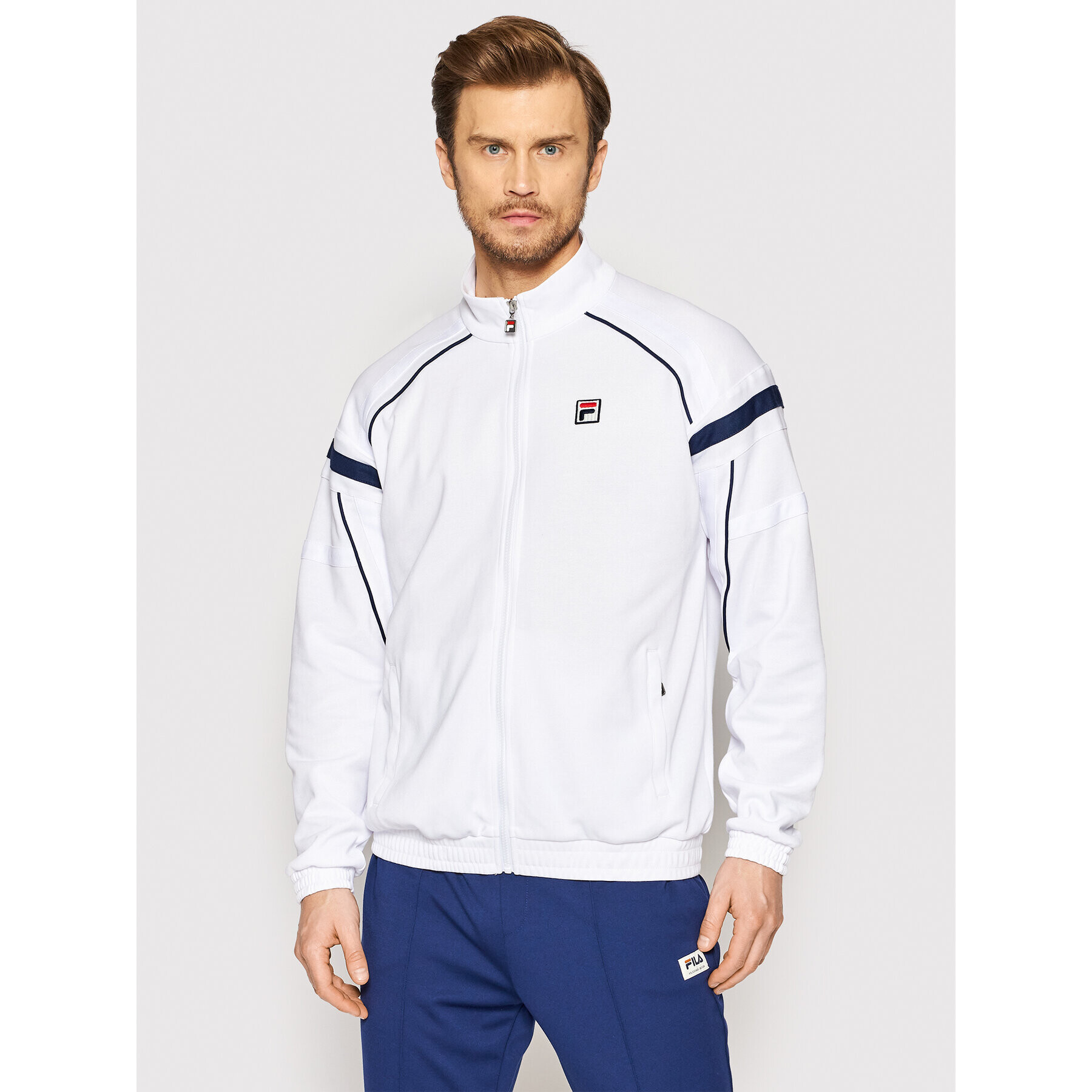 Fila Mikina Zvolen FAM0086 Biela Regular Fit - Pepit.sk