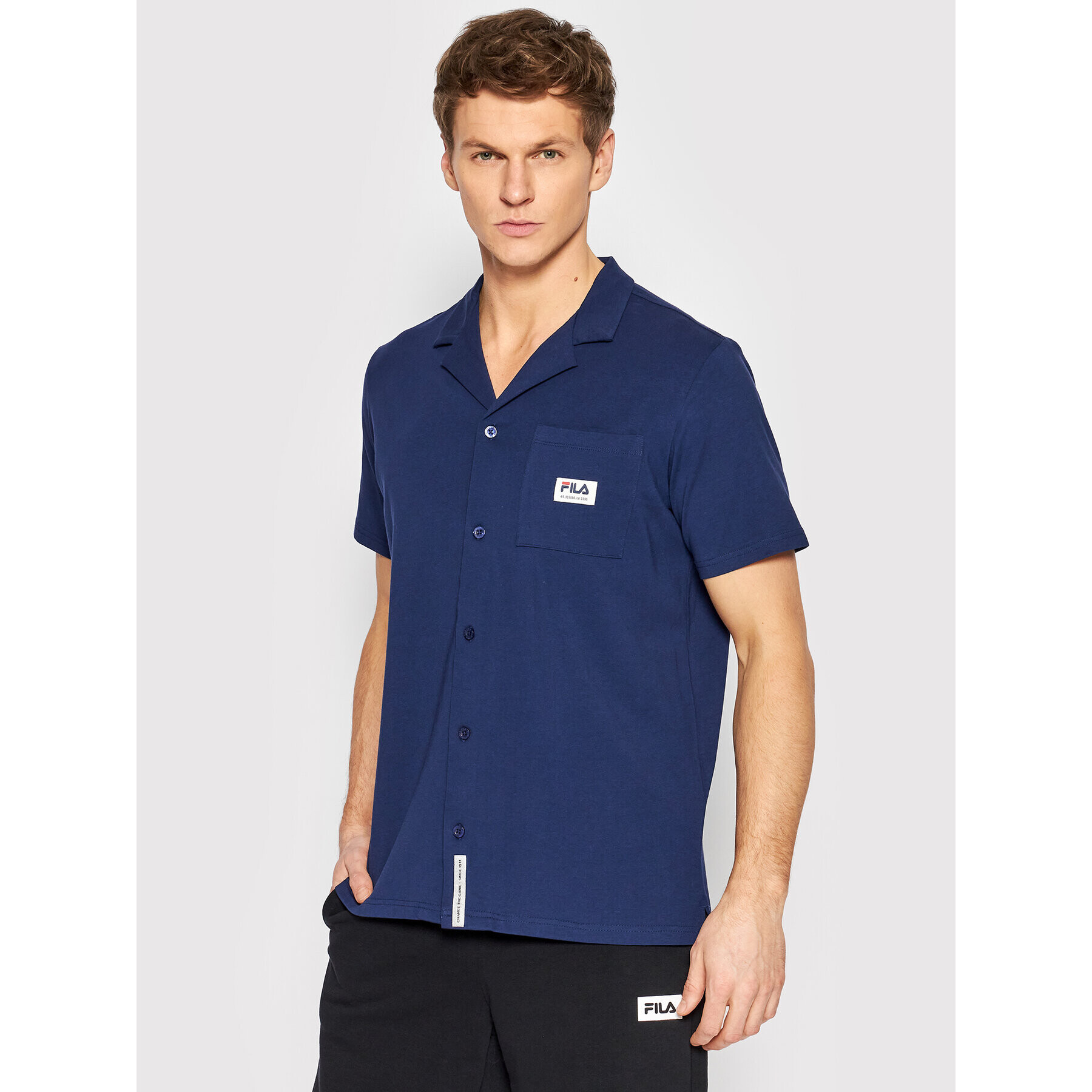 Fila Polokošeľa Trogir FAM0033 Tmavomodrá Regular Fit - Pepit.sk