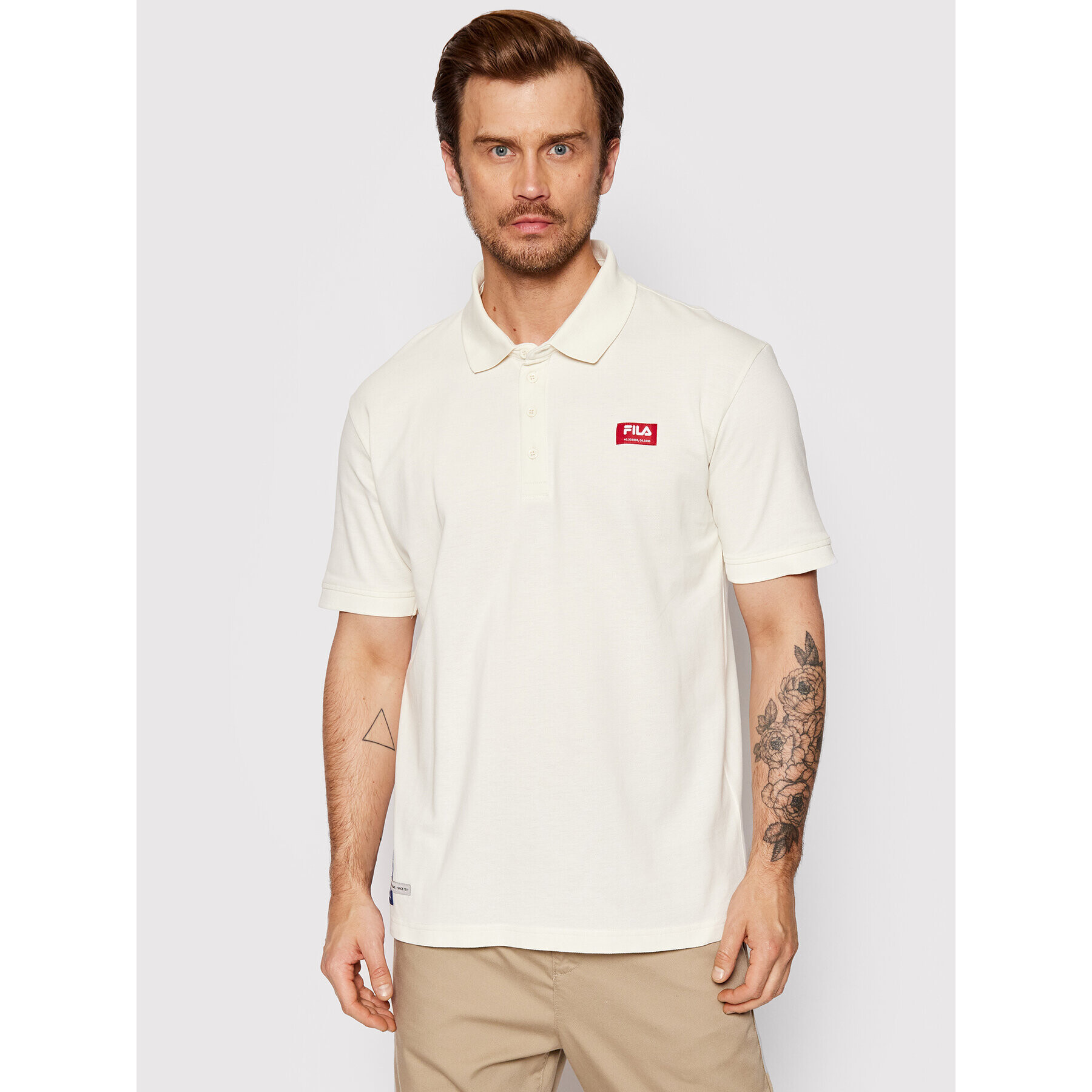 Fila Polokošeľa Tutak FAM0008 Biela Regular Fit - Pepit.sk