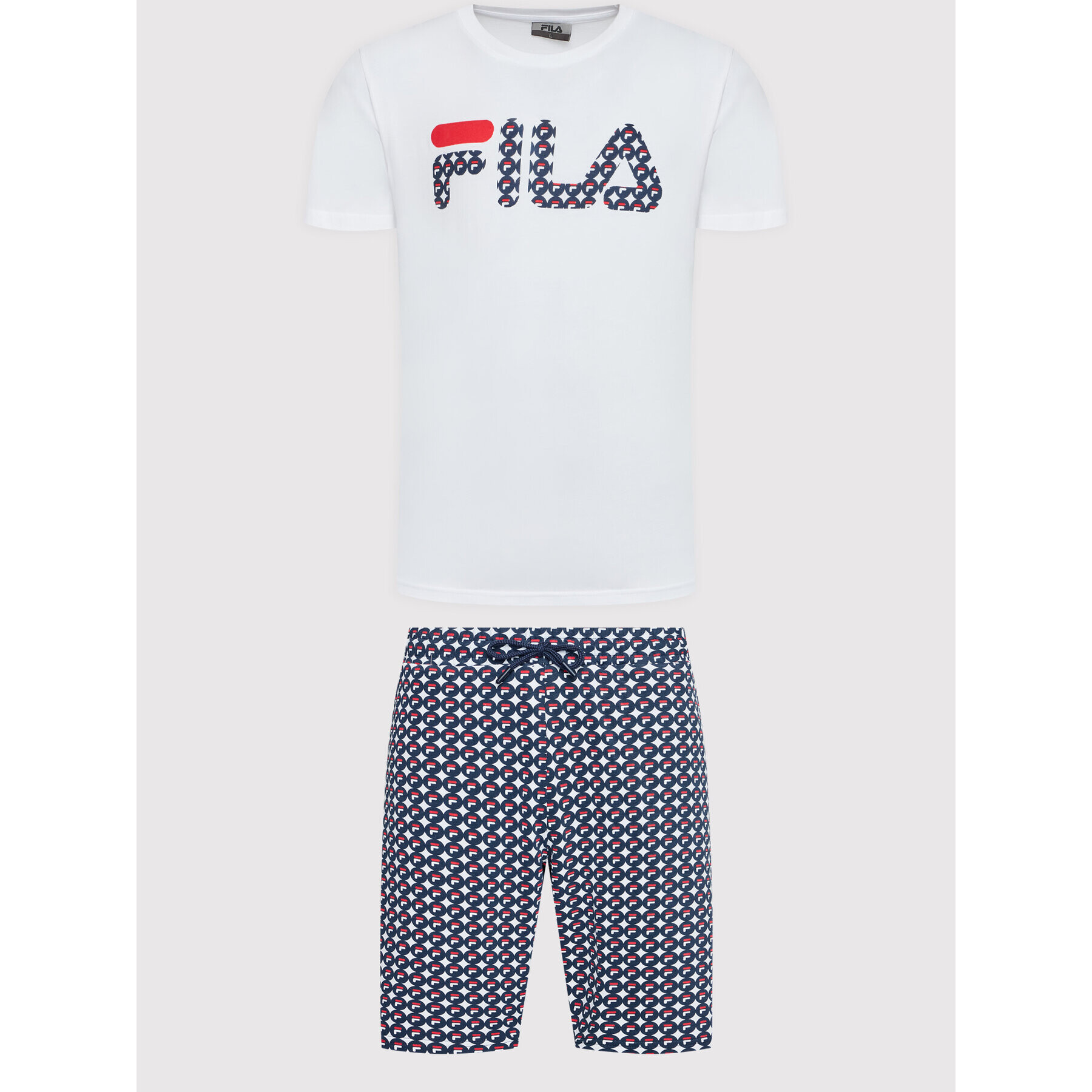 Fila Pyžamo FPS1098 Biela Regular Fit - Pepit.sk