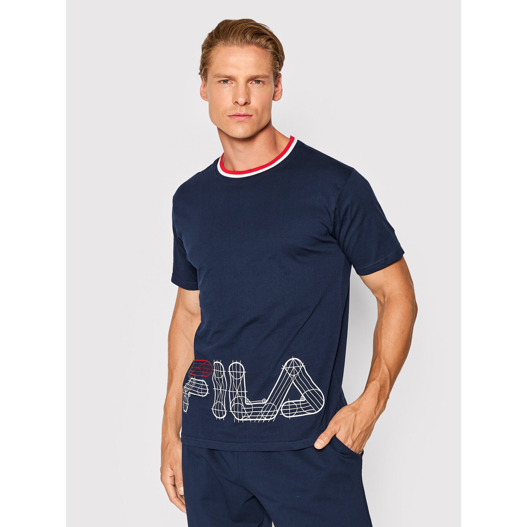 Fila Pyžamo FPS1100 Tmavomodrá Regular Fit - Pepit.sk