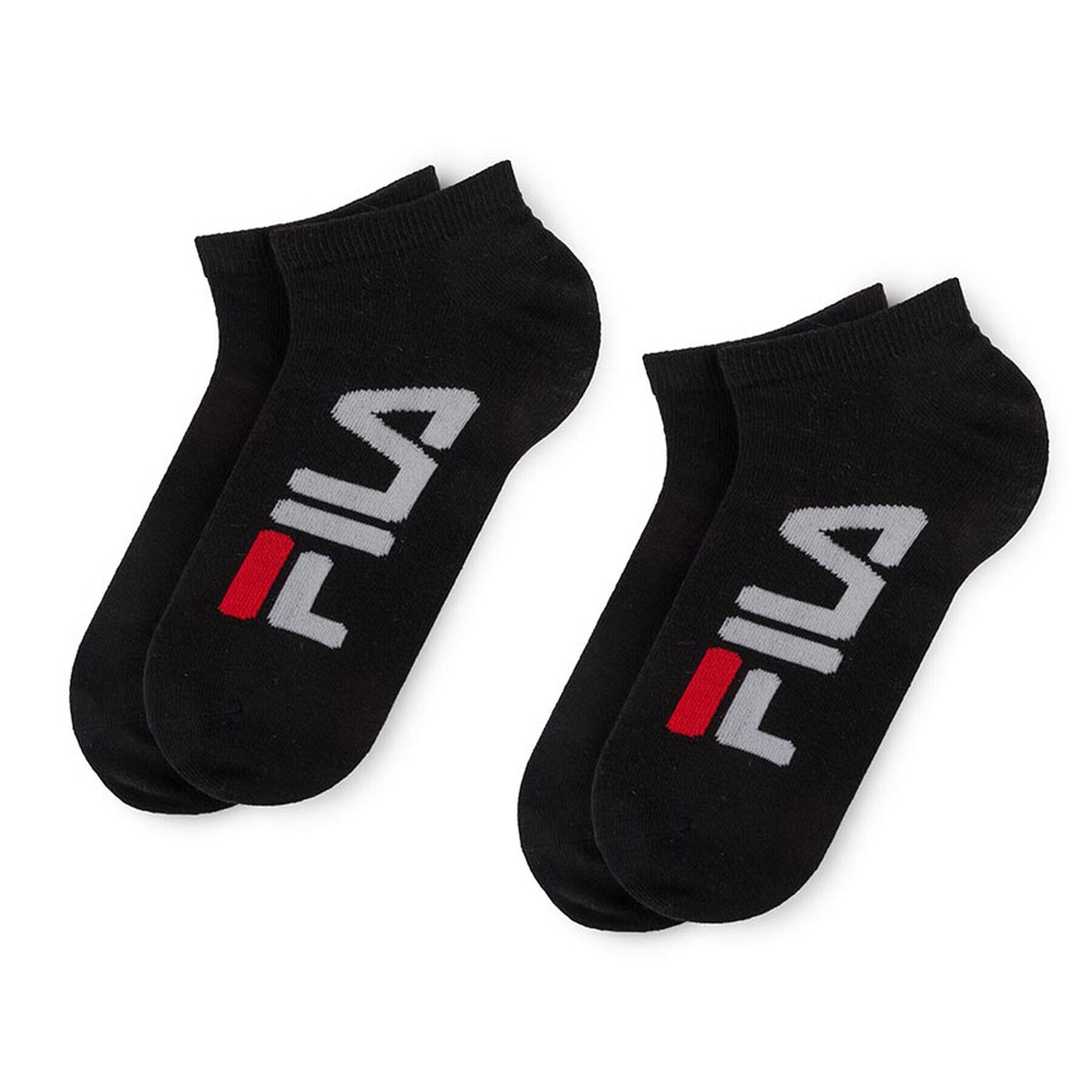 Fila Súprava 2 párov kotníkových ponožiek unisex Calza Invisibile F9199 Čierna - Pepit.sk