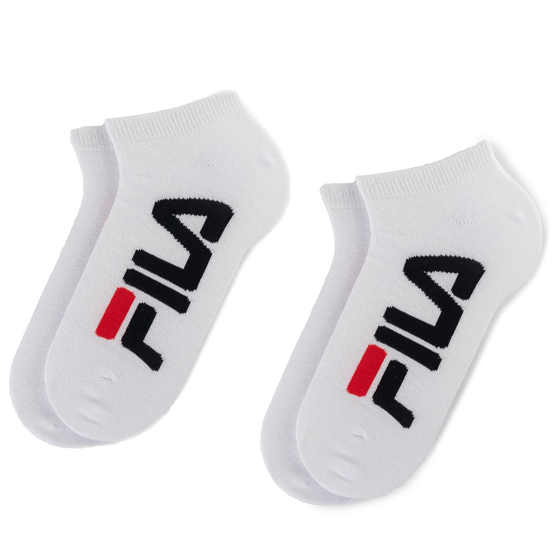 Fila Súprava 2 párov kotníkových ponožiek unisex Calza Invisible F9199 Biela - Pepit.sk