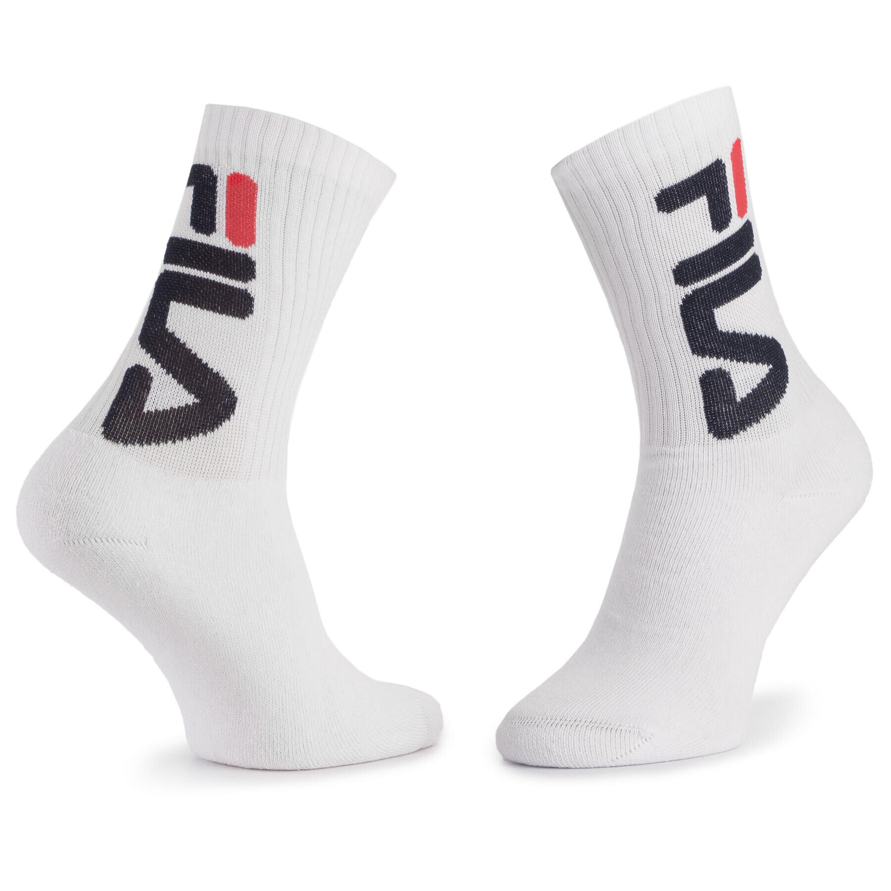 Fila Súprava 2 párov vysokých ponožiek unisex F9598 Biela - Pepit.sk