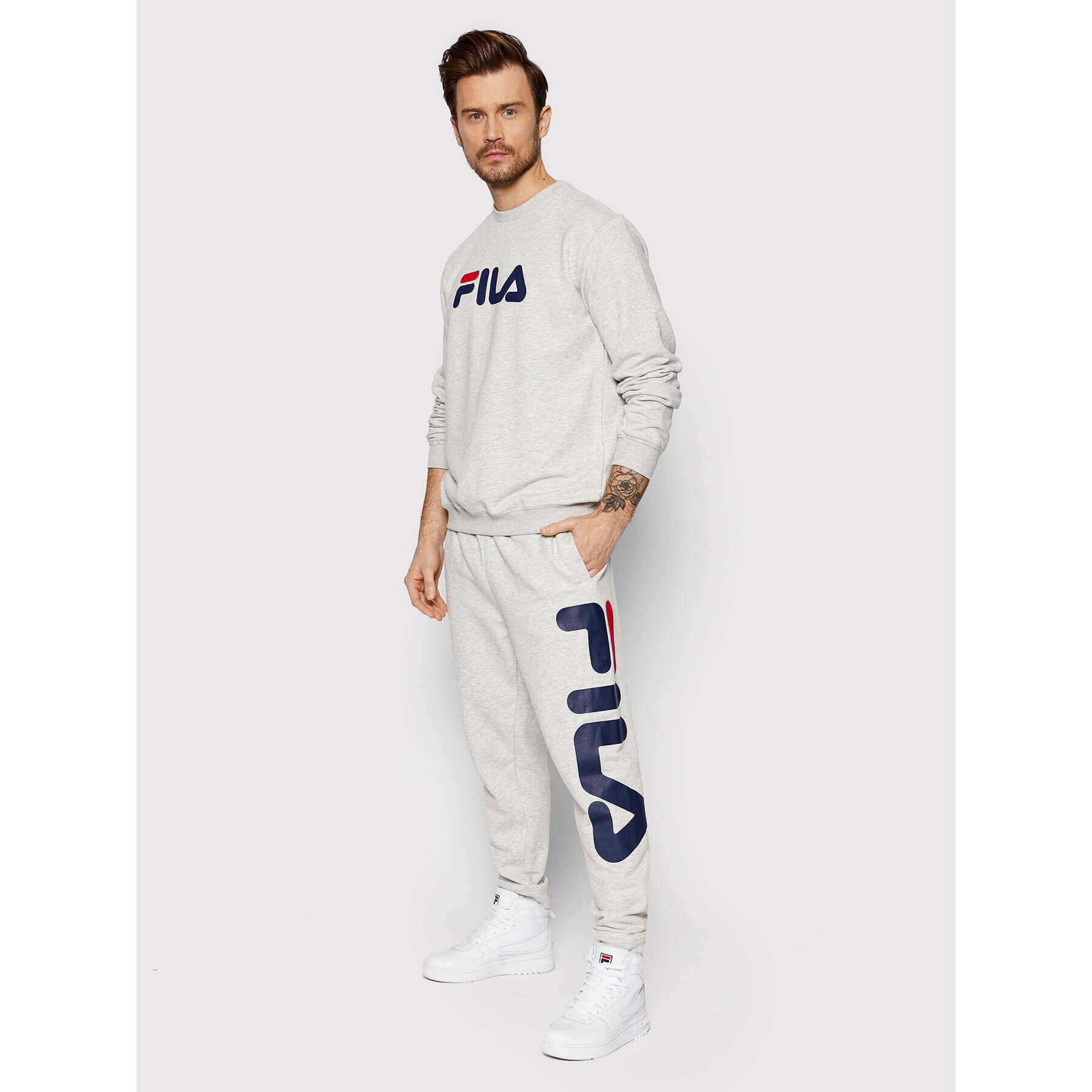 Fila Teplákové nohavice Unisex Bronte AU0069 Sivá Regular Fit - Pepit.sk