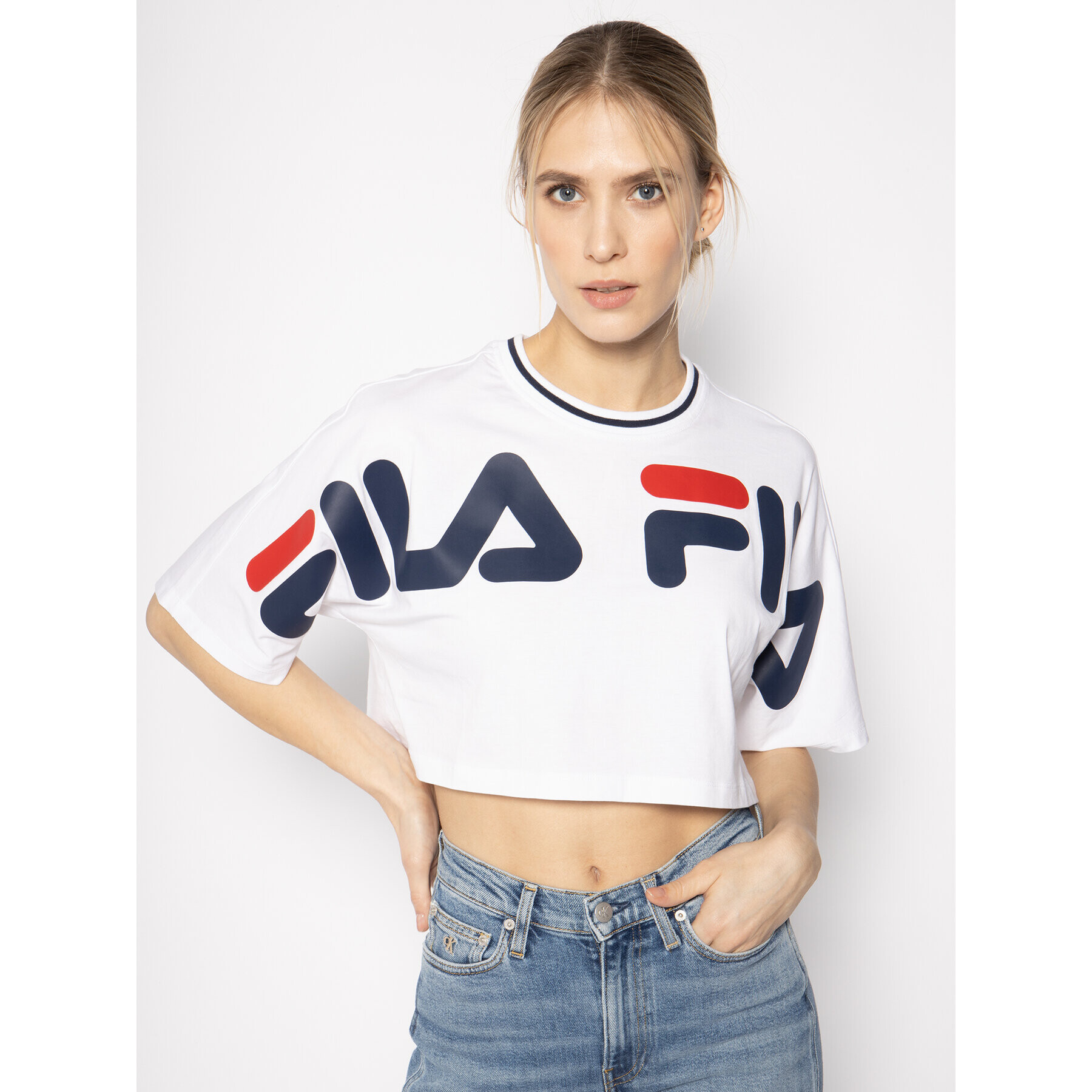 Fila Tričko Barr 687497 Biela Oversize - Pepit.sk