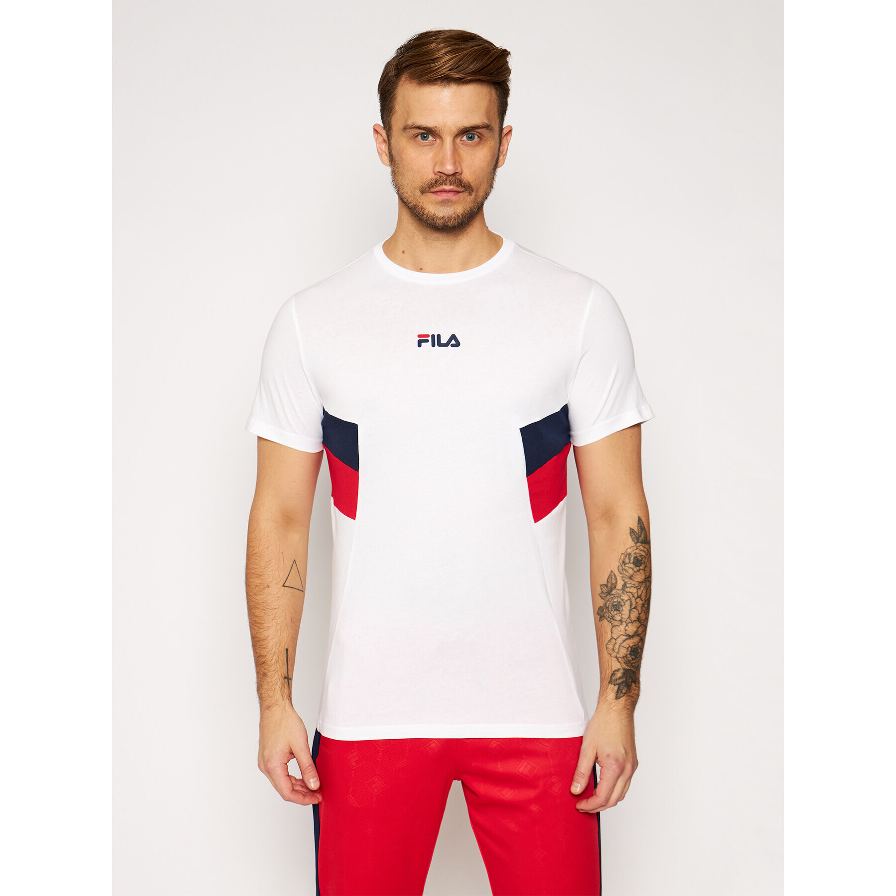 Fila Tričko Barry Tee 687482 Biela Regular Fit - Pepit.sk