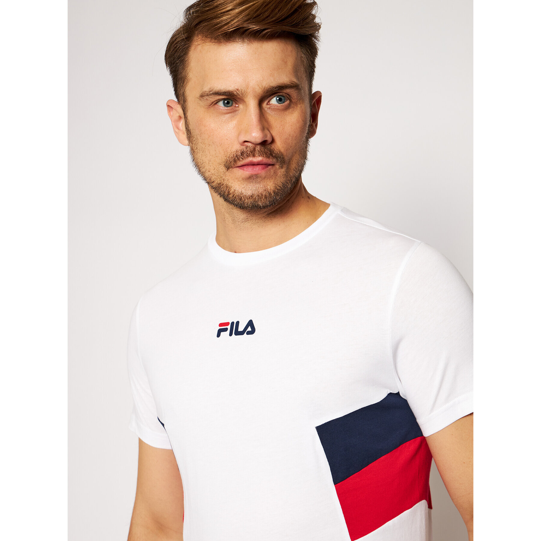 Fila Tričko Barry Tee 687482 Biela Regular Fit - Pepit.sk