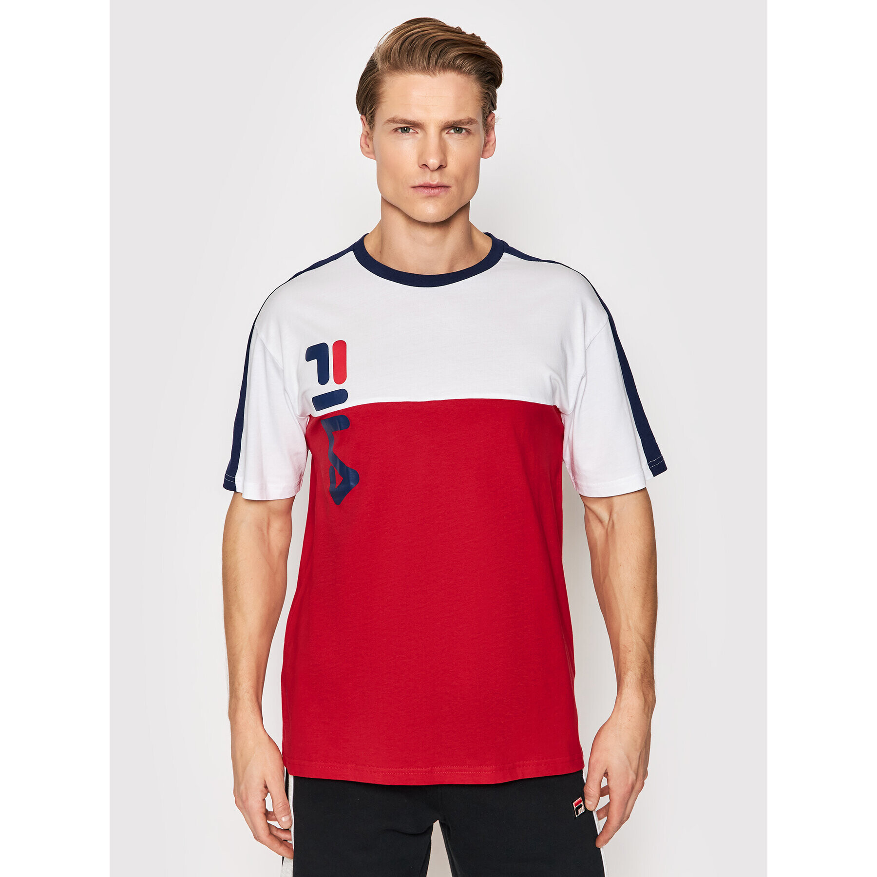 Fila Tričko Bartin 768990 Červená Loose Fit - Pepit.sk