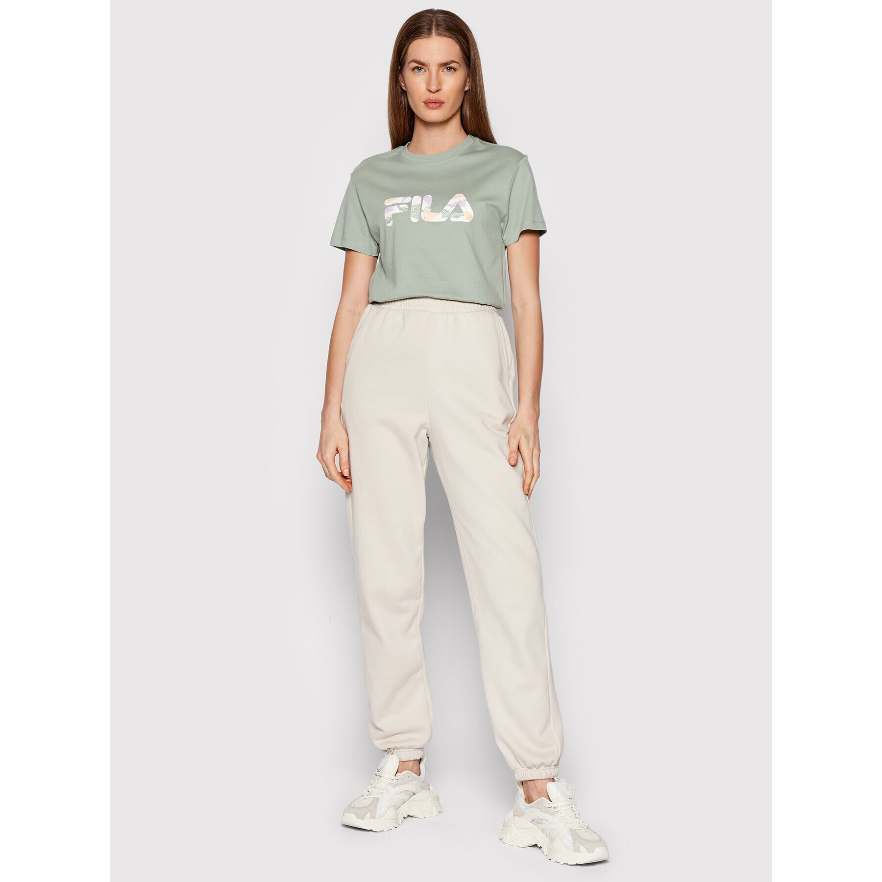 Fila Tričko Basco FAW0098 Zelená Regular Fit - Pepit.sk