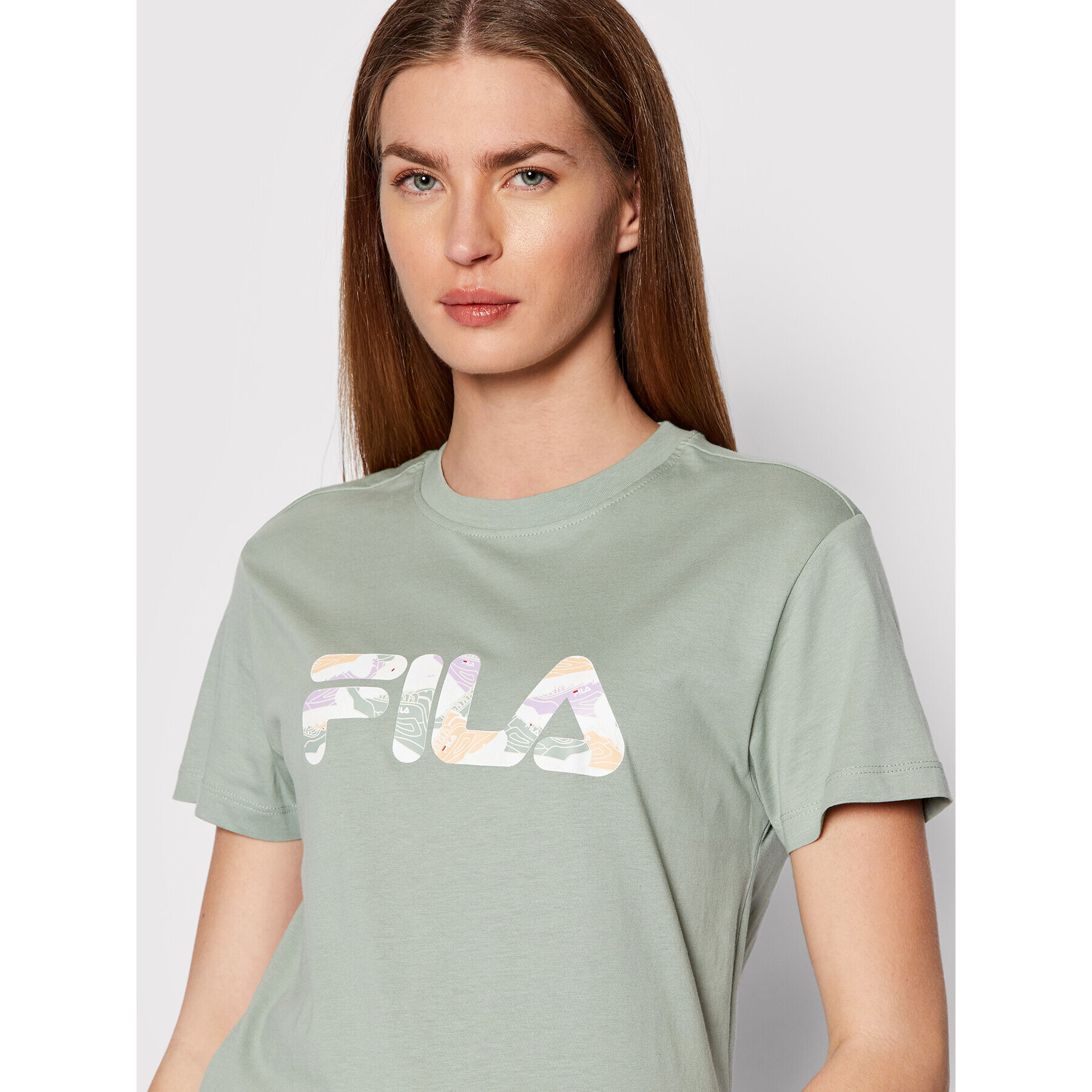 Fila Tričko Basco FAW0098 Zelená Regular Fit - Pepit.sk