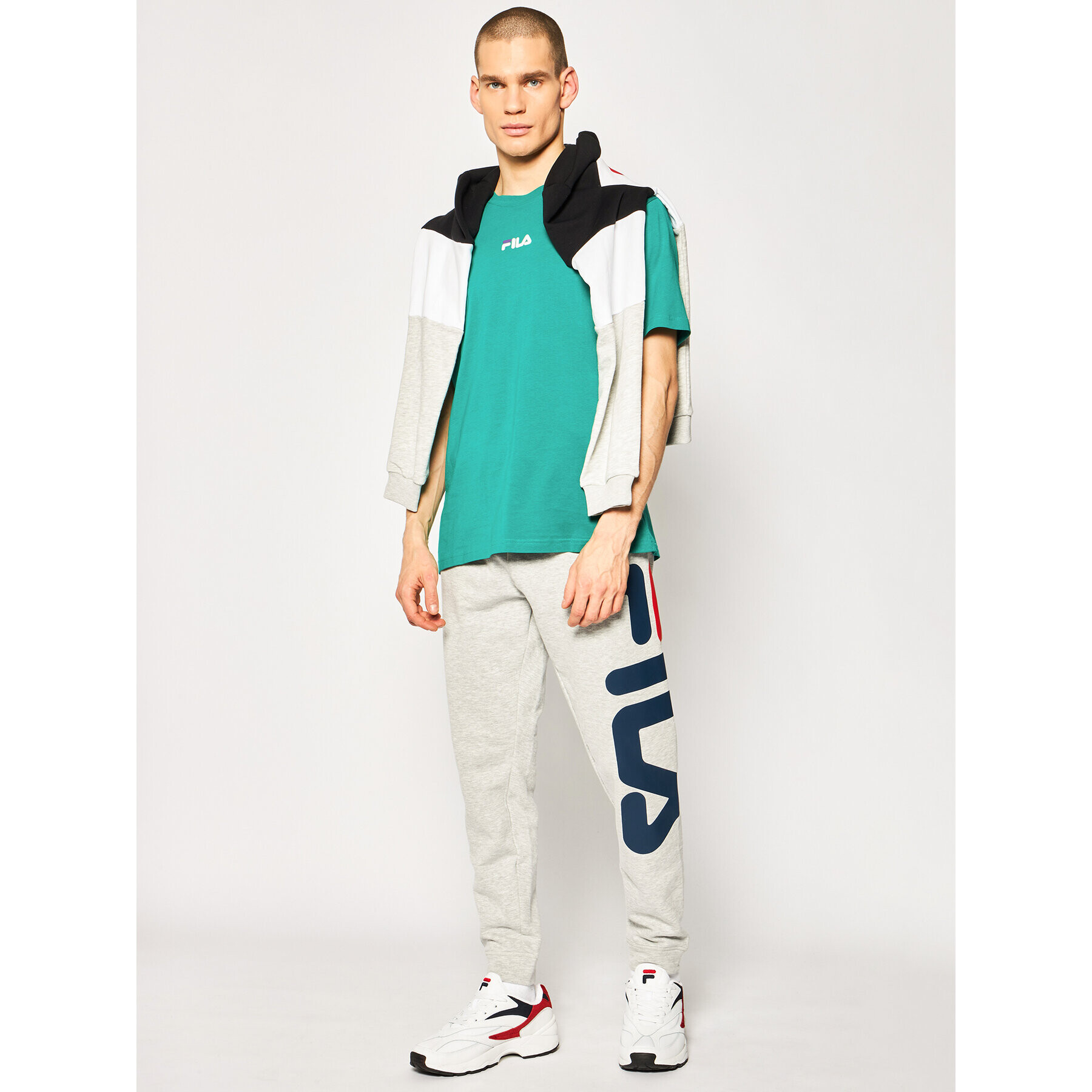 Fila Tričko Bender 687484 Zelená Regular Fit - Pepit.sk