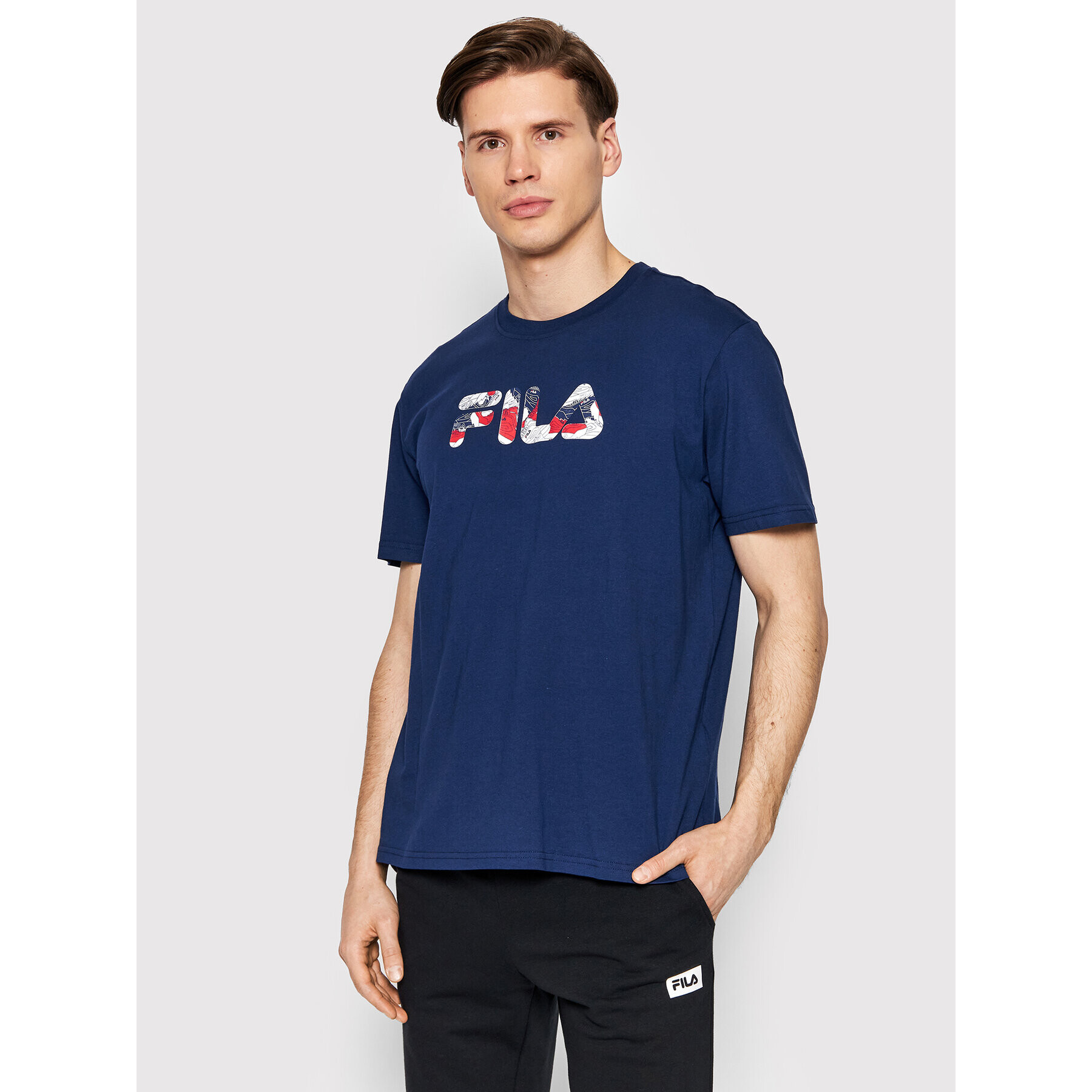 Fila Tričko Bosque FAM0043 Tmavomodrá Regular Fit - Pepit.sk