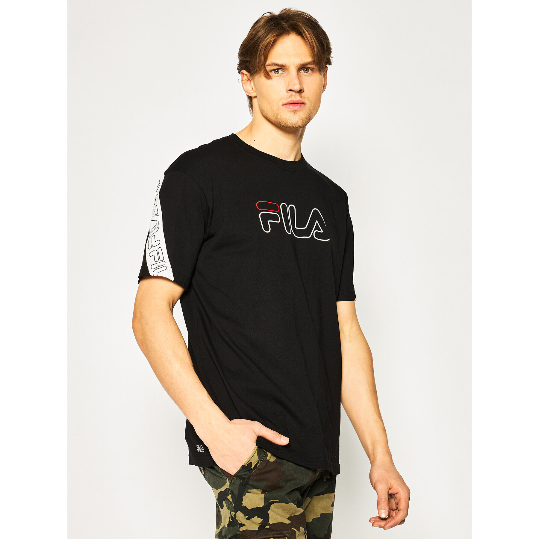 Fila Tričko Loe Tee 683095 Čierna Regular Fit - Pepit.sk