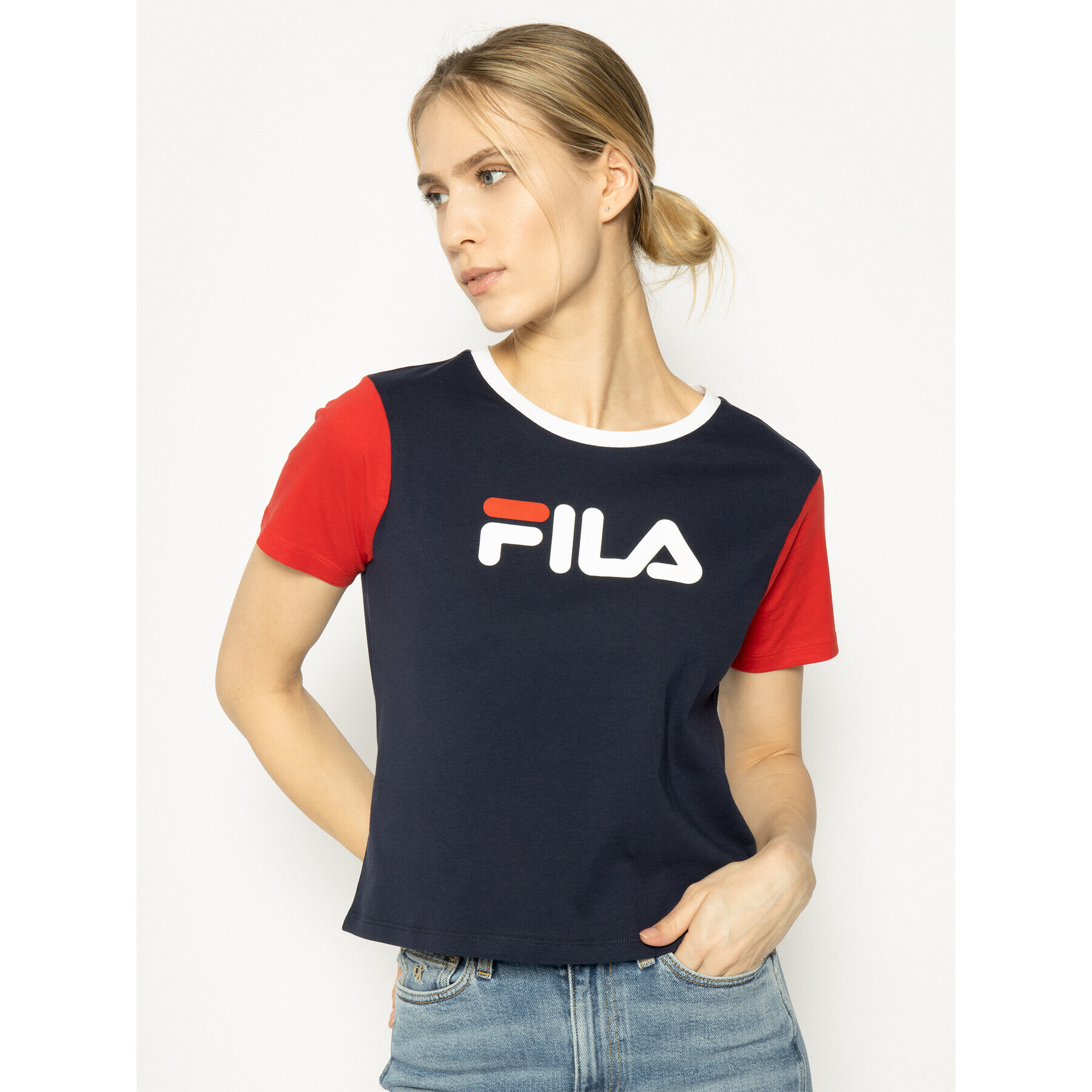 Fila Tričko Salome 687614 Tmavomodrá Regular Fit - Pepit.sk