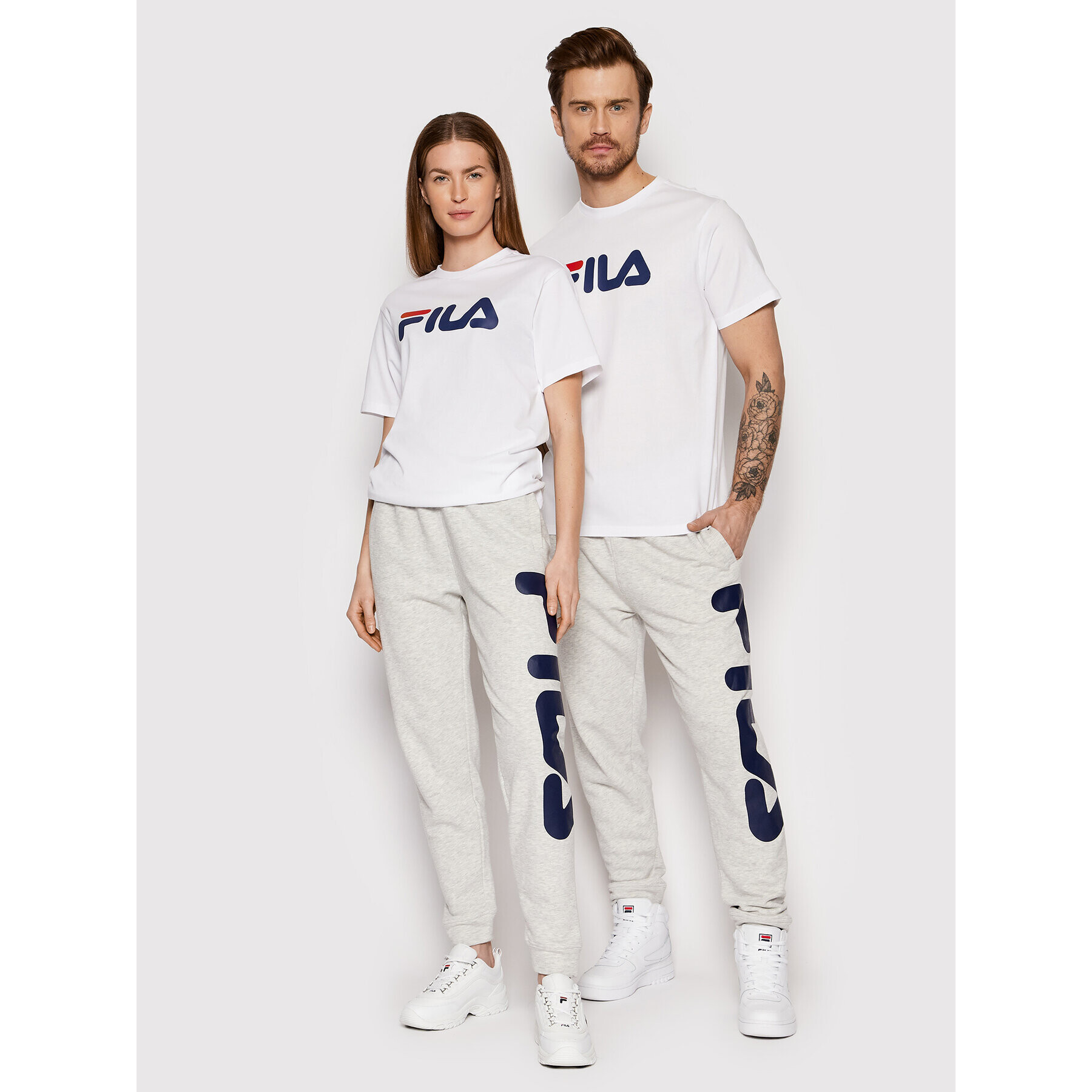 Fila Tričko Unisex Bellano FAU0067 Biela Regular Fit - Pepit.sk