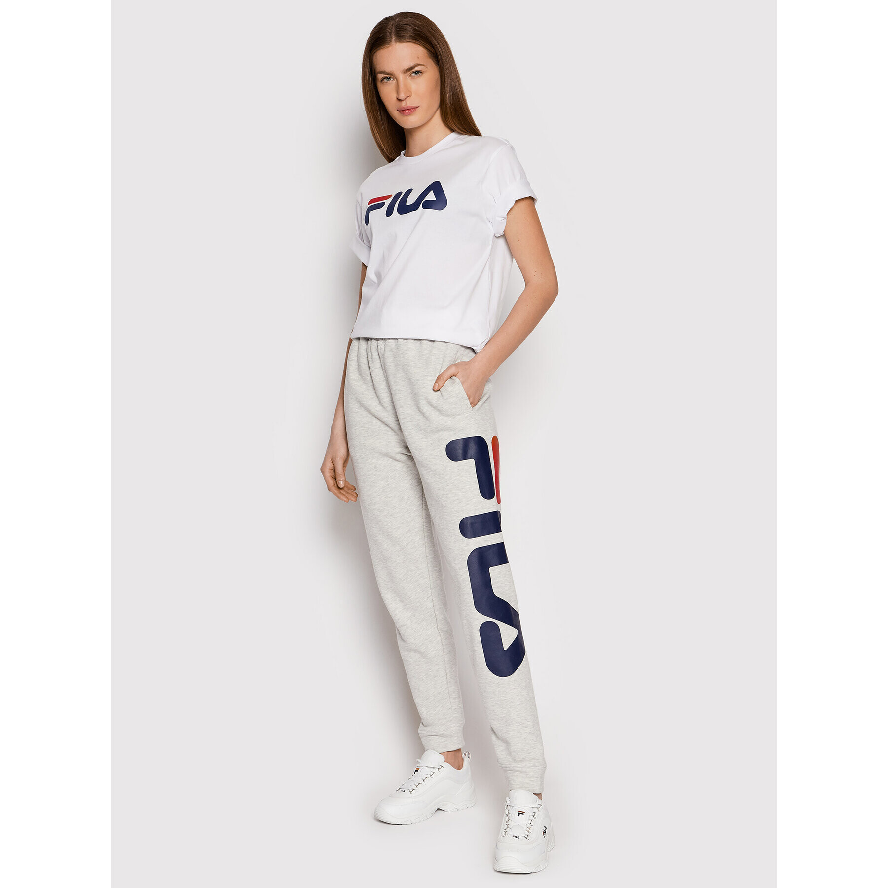 Fila Tričko Unisex Bellano FAU0067 Biela Regular Fit - Pepit.sk