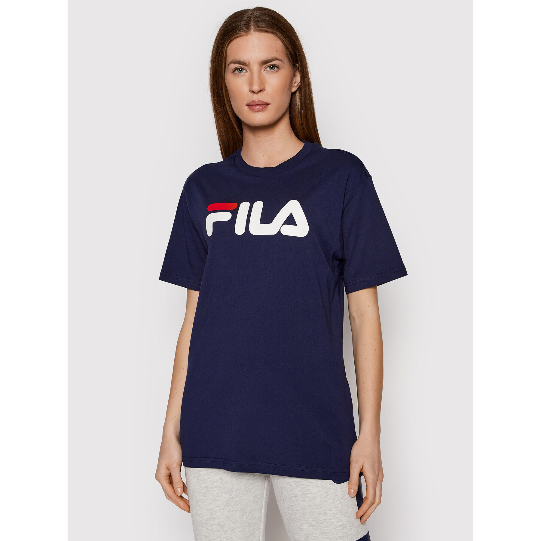 Fila Tričko Unisex Bellano FAU0067 Tmavomodrá Regular Fit - Pepit.sk