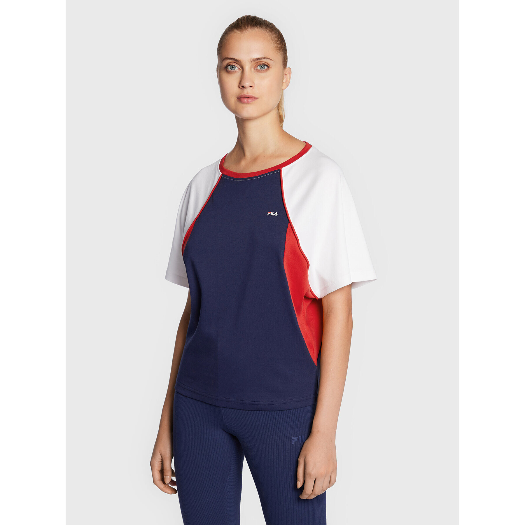 Fila Tričko Zawiya FAW0266 Tmavomodrá Oversize - Pepit.sk