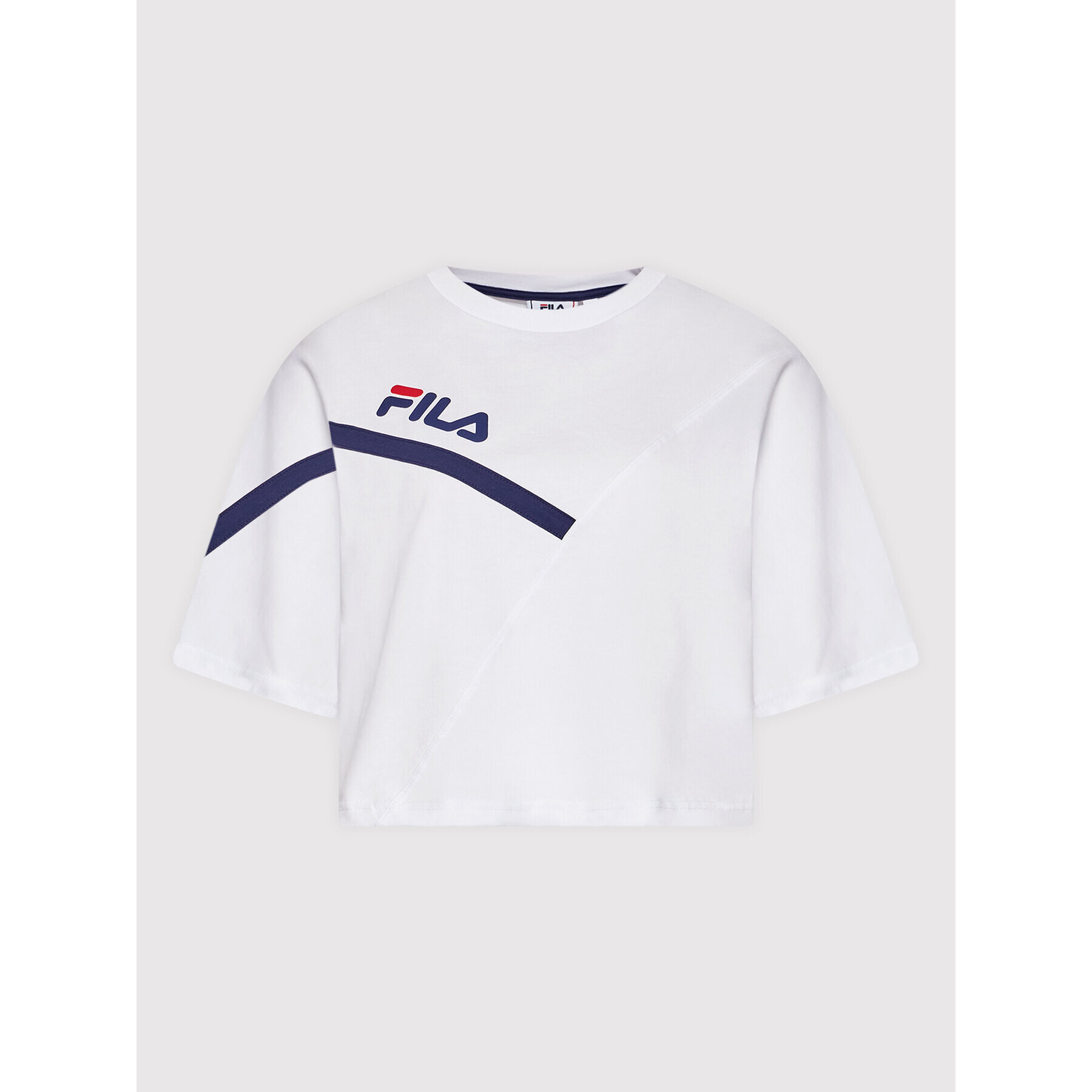 Fila Tričko Zug FAW0156 Biela Cropped Fit - Pepit.sk