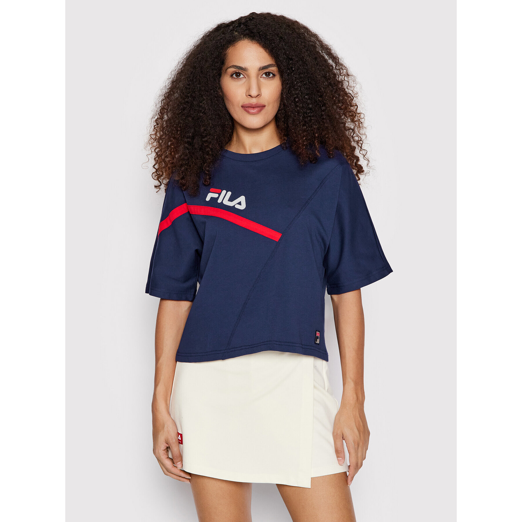 Fila Tričko Zug FAW0156 Tmavomodrá Cropped Fit - Pepit.sk