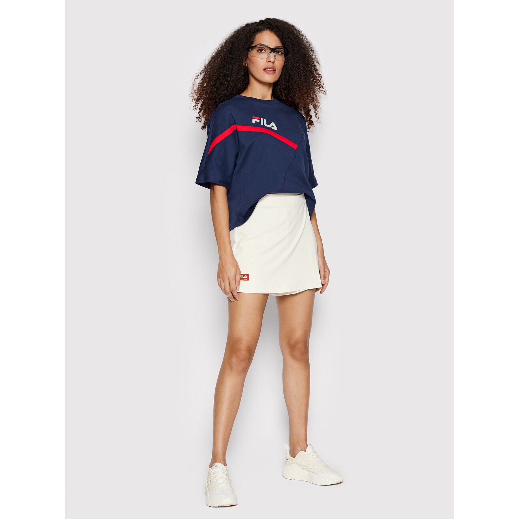 Fila Tričko Zug FAW0156 Tmavomodrá Cropped Fit - Pepit.sk