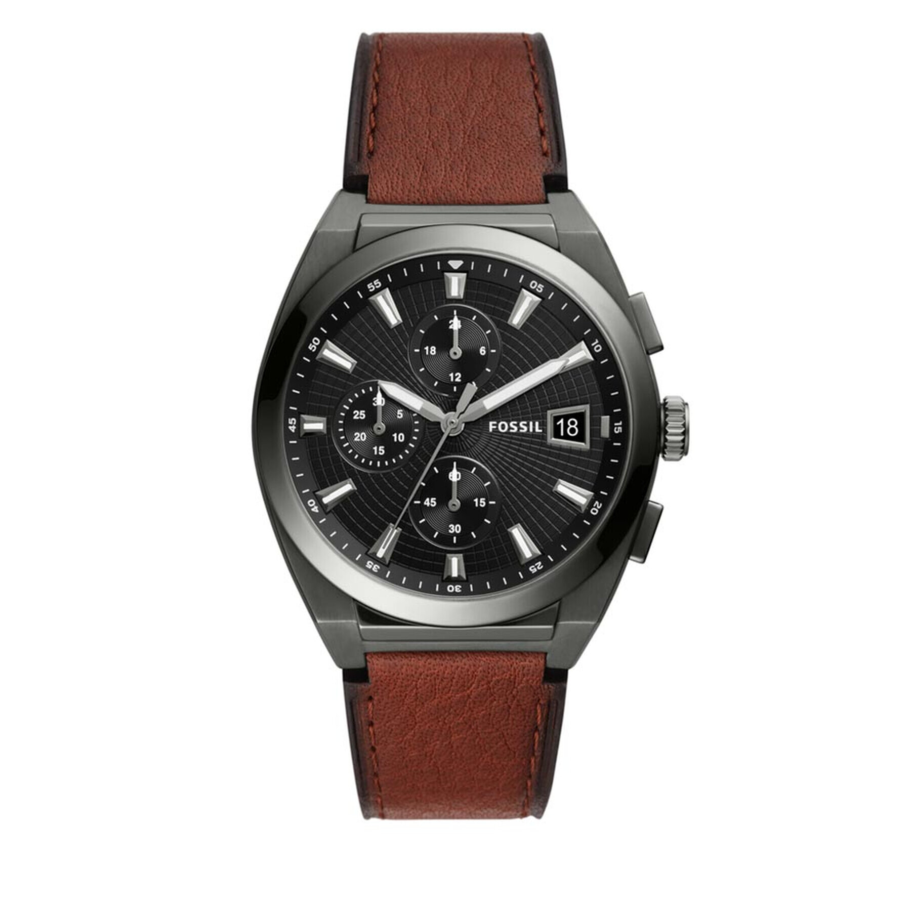 Fossil Hodinky Everett Chronograph FS5799 Hnedá - Pepit.sk