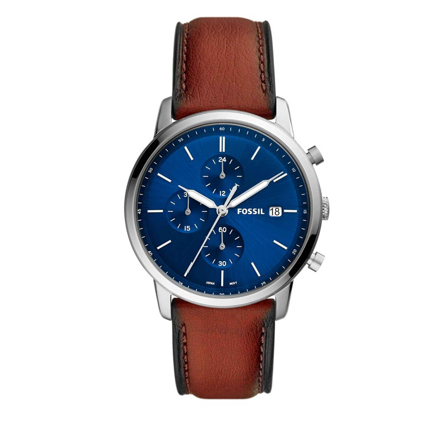 Fossil Hodinky Minimalist Chrono FS5850 Hnedá - Pepit.sk