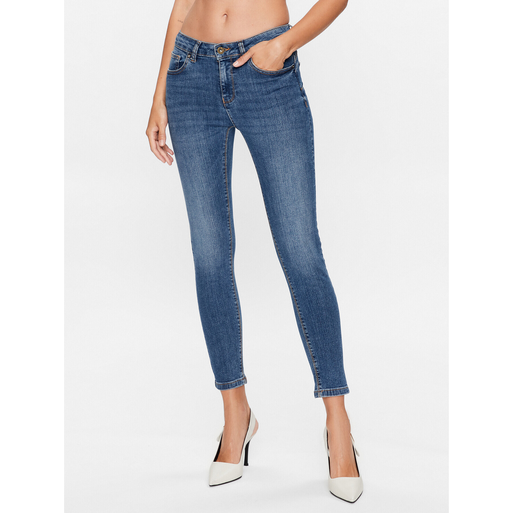 Fracomina Džínsy FP23WV8000D40102 Modrá Skinny Fit - Pepit.sk