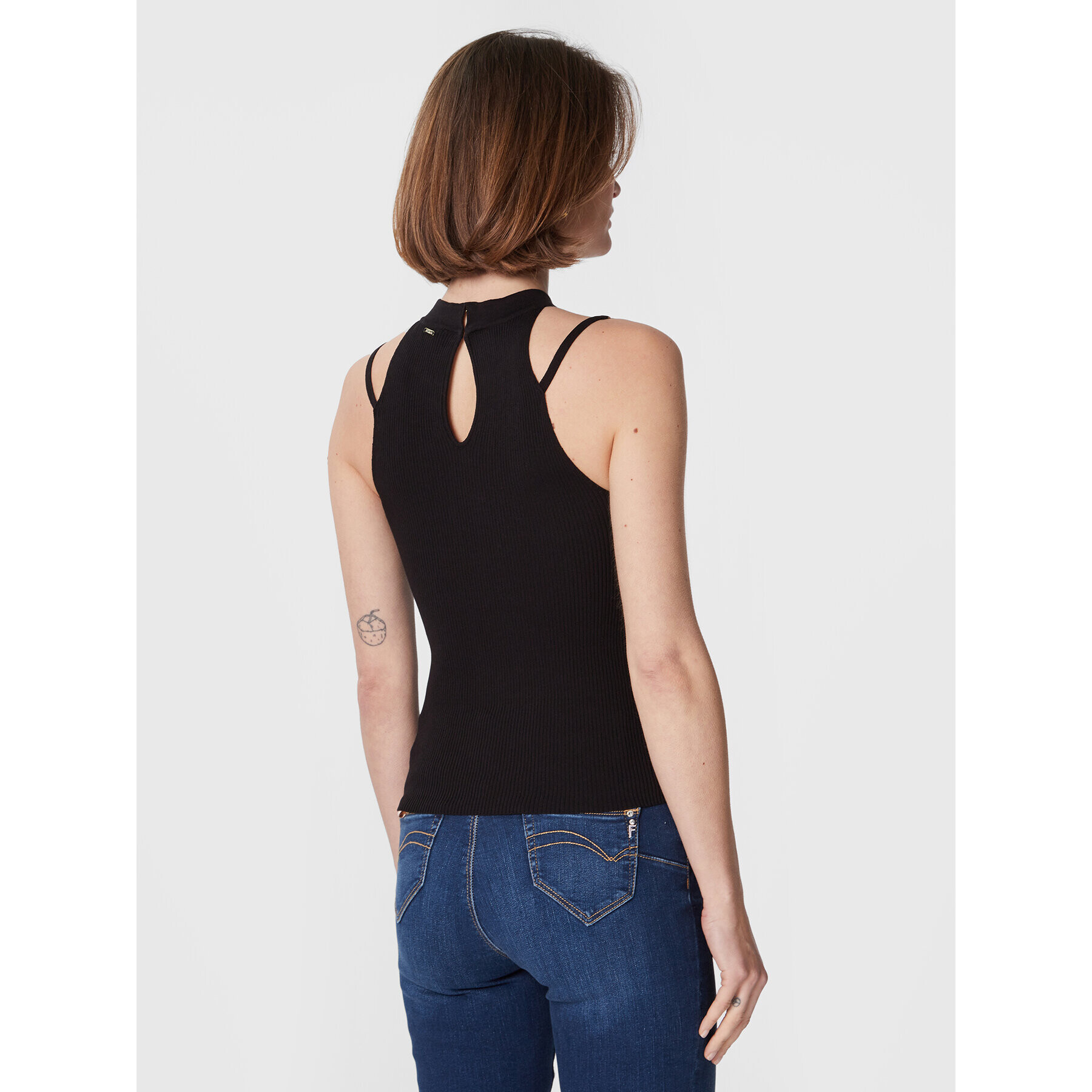 Fracomina Top FR23ST4002K41801 Čierna Slim Fit - Pepit.sk