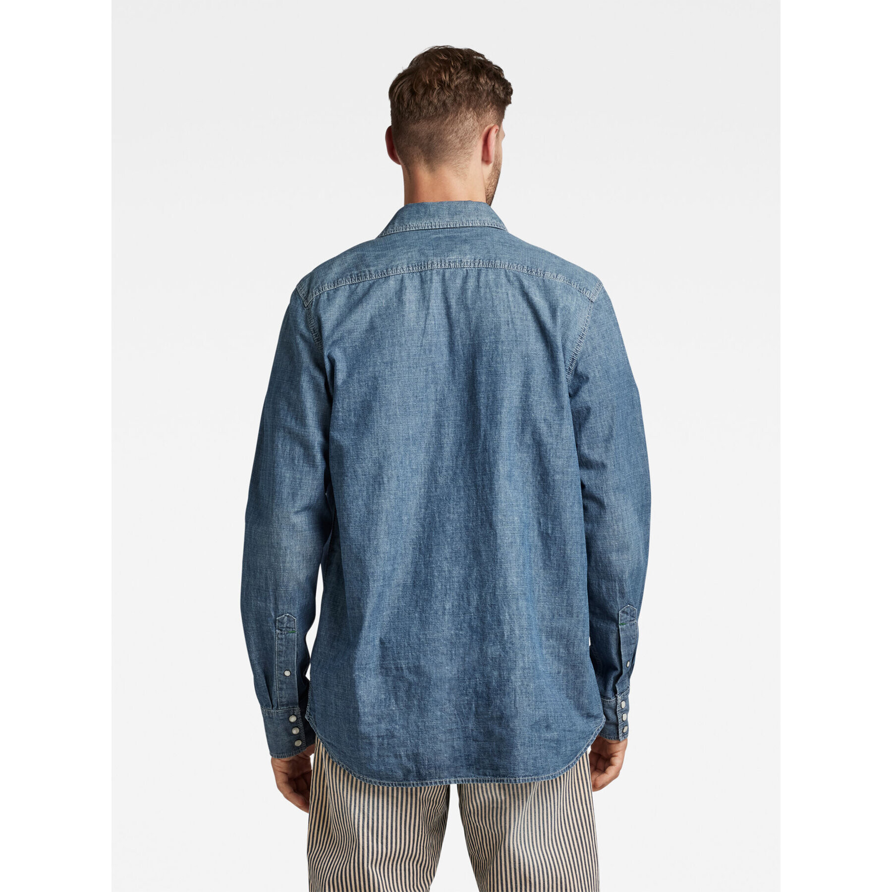 G-Star Raw džínsová košeľa D12698-D311-D891 Modrá Regular Fit - Pepit.sk