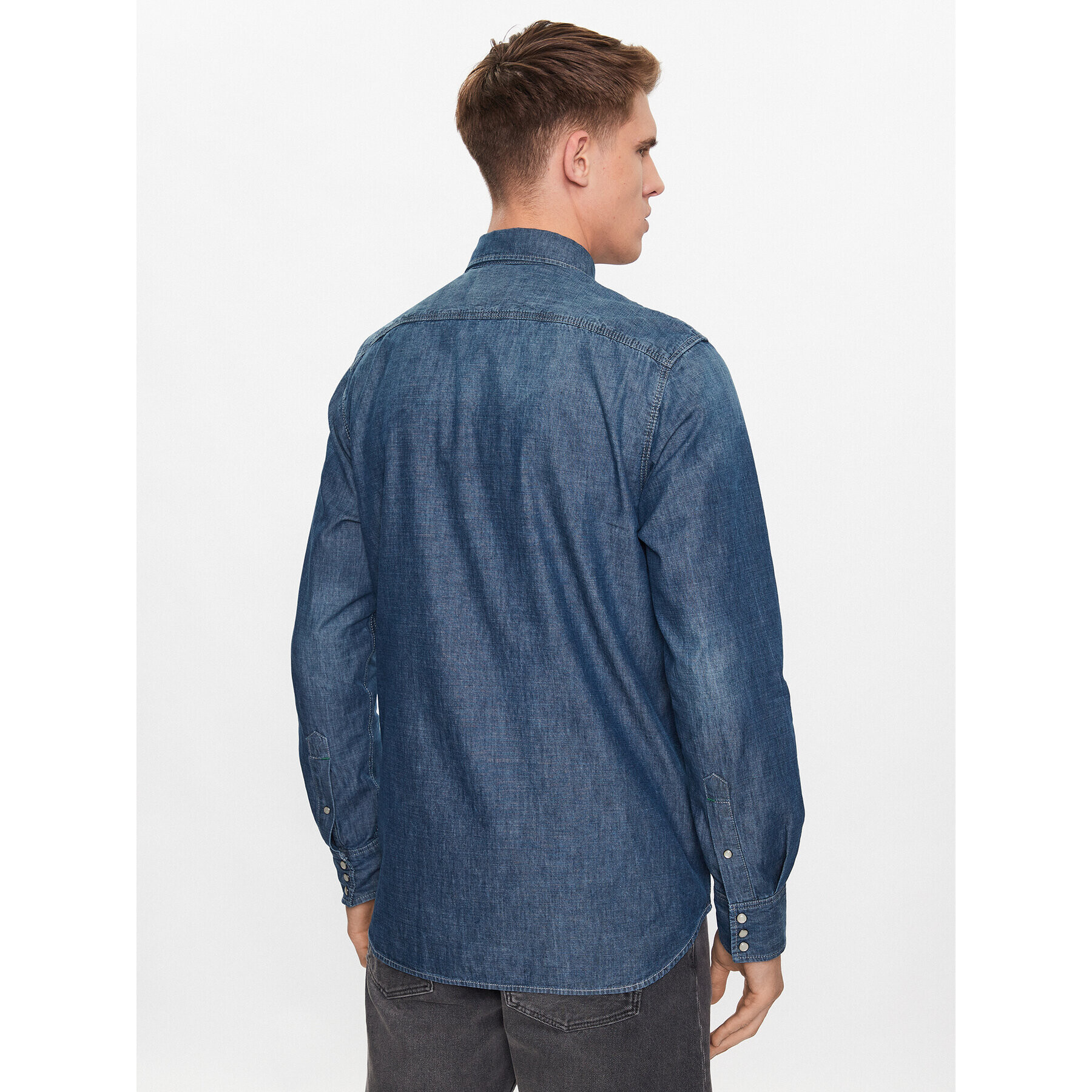 G-Star Raw džínsová košeľa D12698-D311-D891 Modrá Regular Fit - Pepit.sk