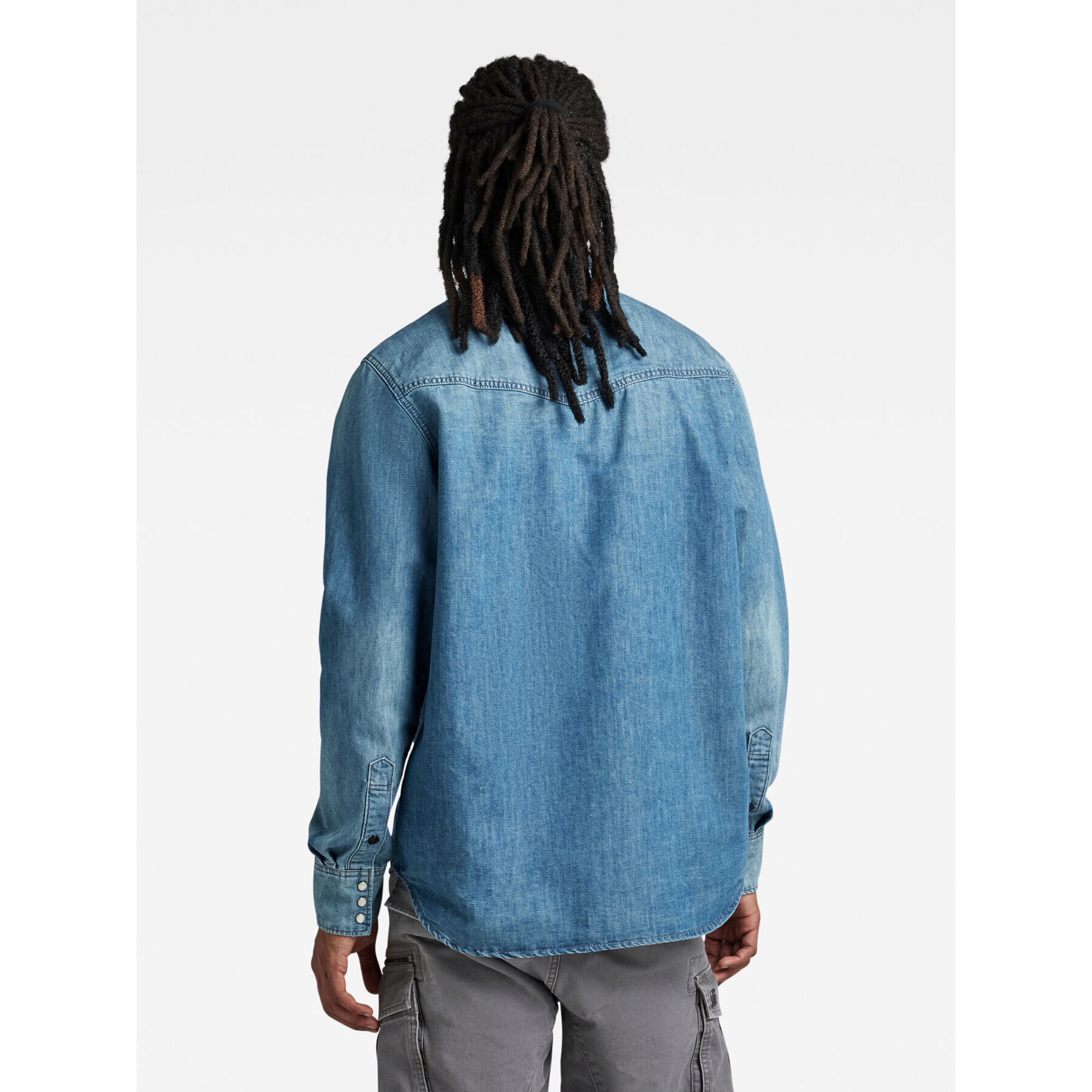 G-Star Raw džínsová košeľa D23006-D303-D890 Modrá Regular Fit - Pepit.sk