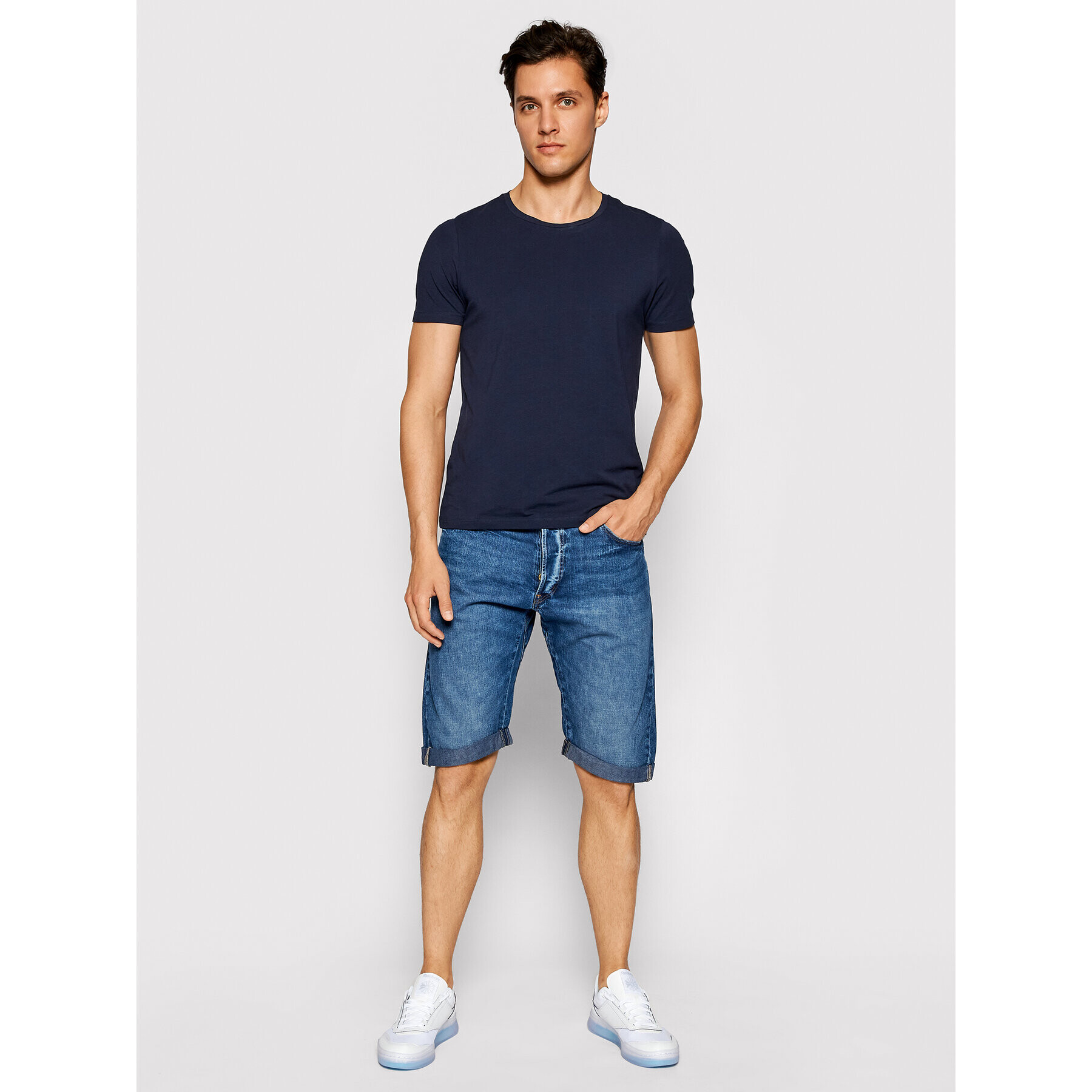 G-Star Raw Džínsové šortky D10059-9657-A599 Tmavomodrá Slim Fit - Pepit.sk