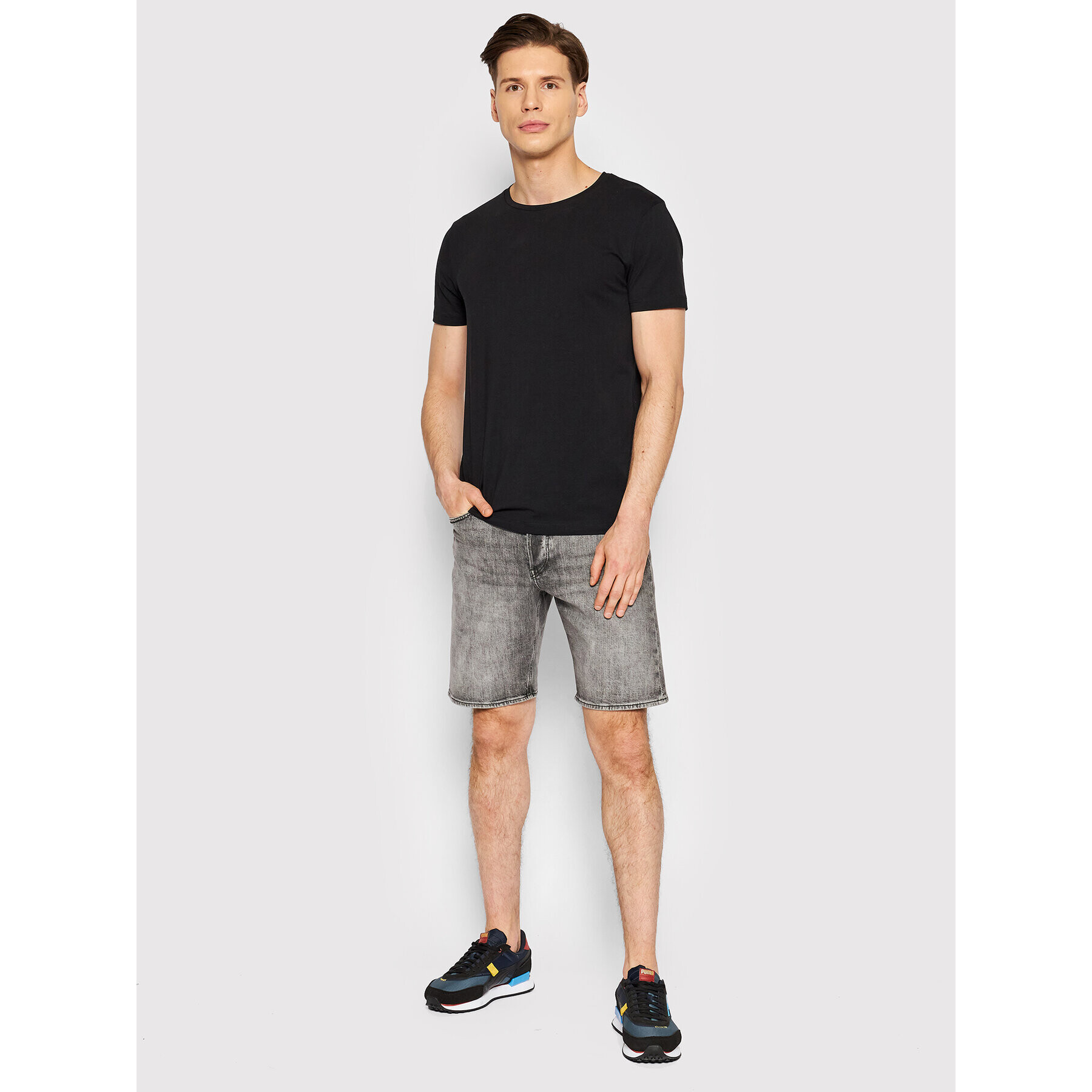 G-Star Raw Džínsové šortky Triple A D20776-C909-C762 Sivá Regular Fit - Pepit.sk