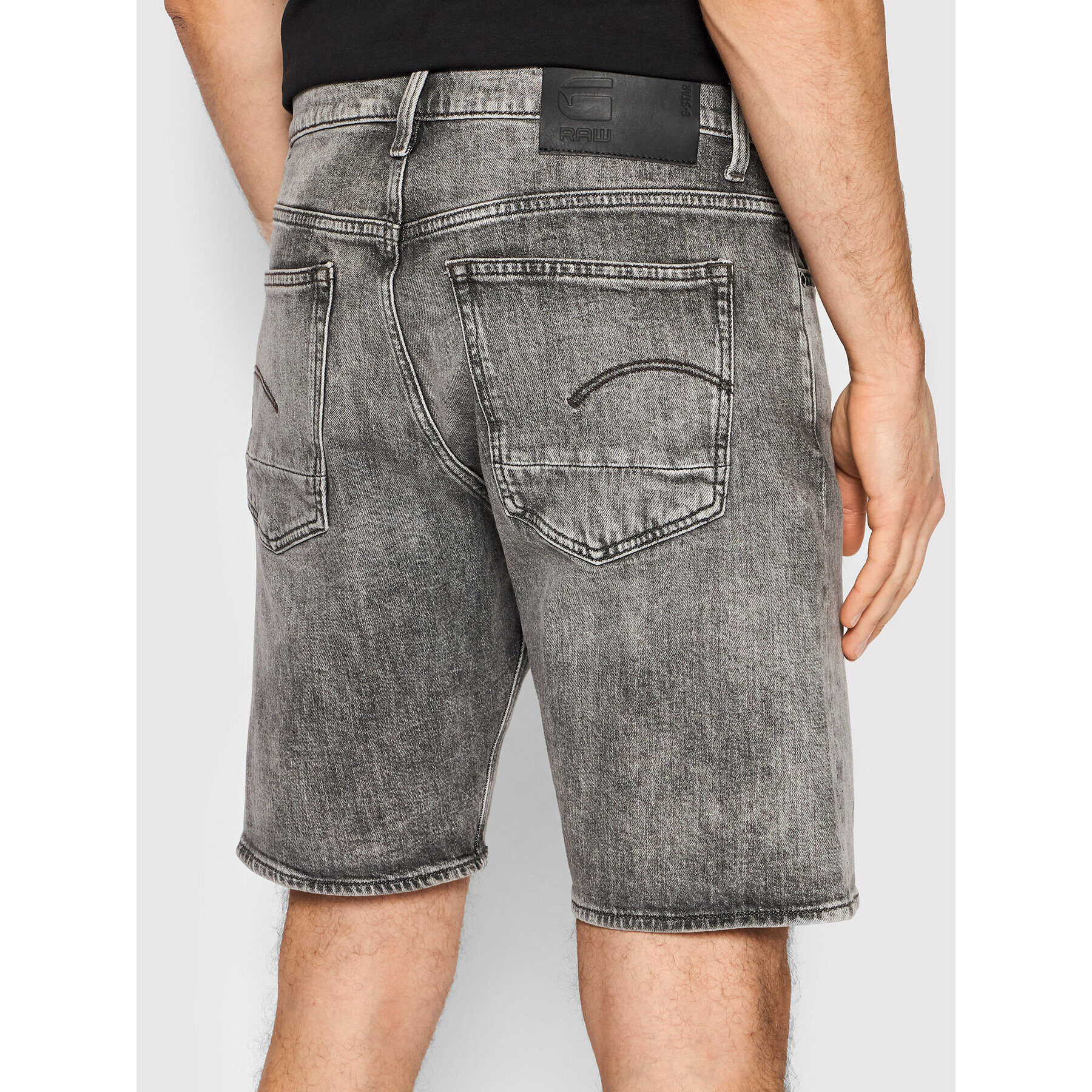 G-Star Raw Džínsové šortky Triple A D20776-C909-C762 Sivá Regular Fit - Pepit.sk