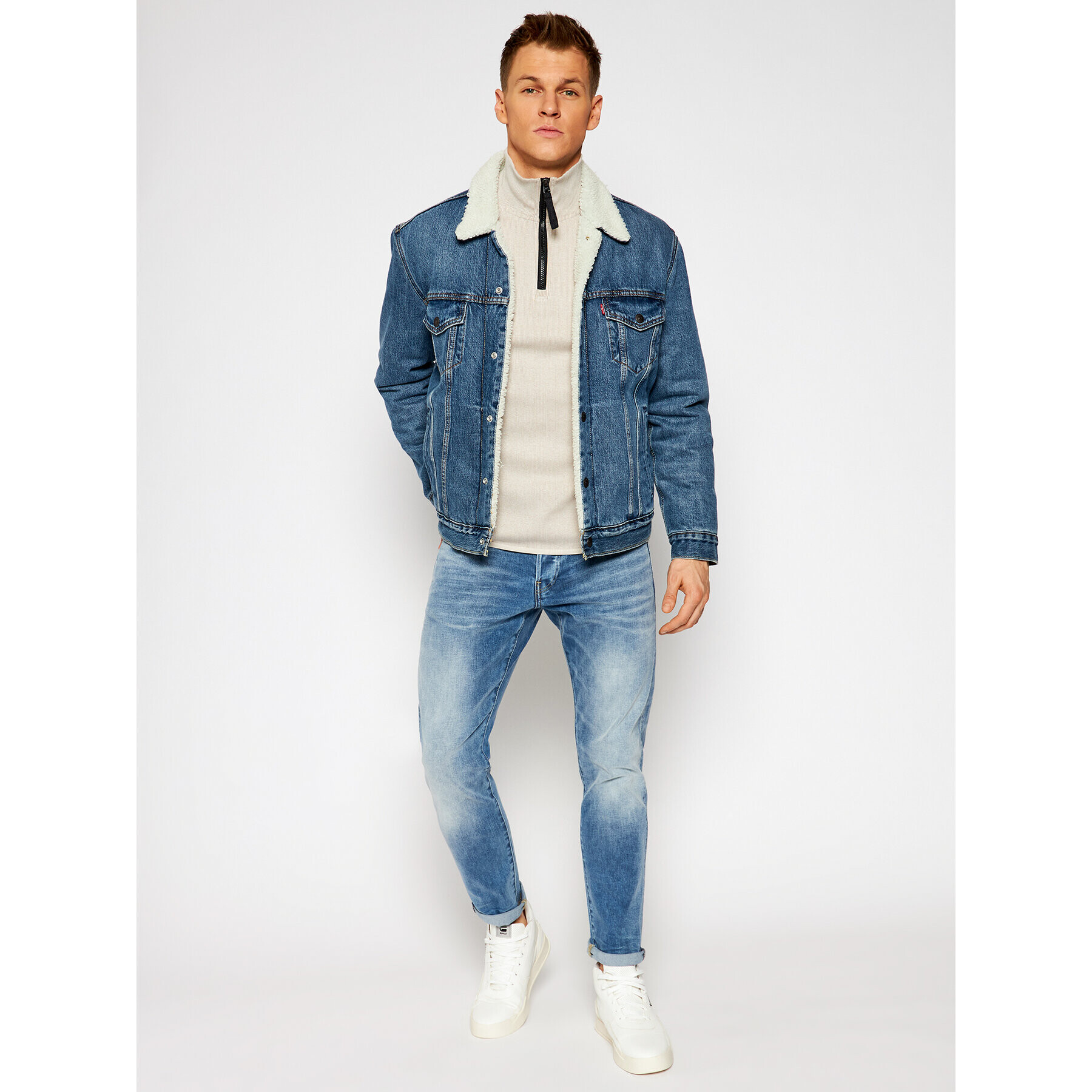 G-Star Raw Džínsy 3301 51001-C052-C003 Modrá Slim Fit - Pepit.sk