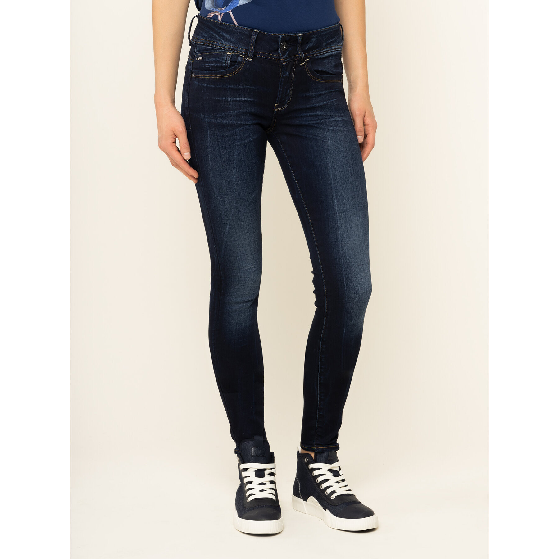 G-Star Raw Džínsy D06746-5245-A889 Tmavomodrá Skinny Fit - Pepit.sk