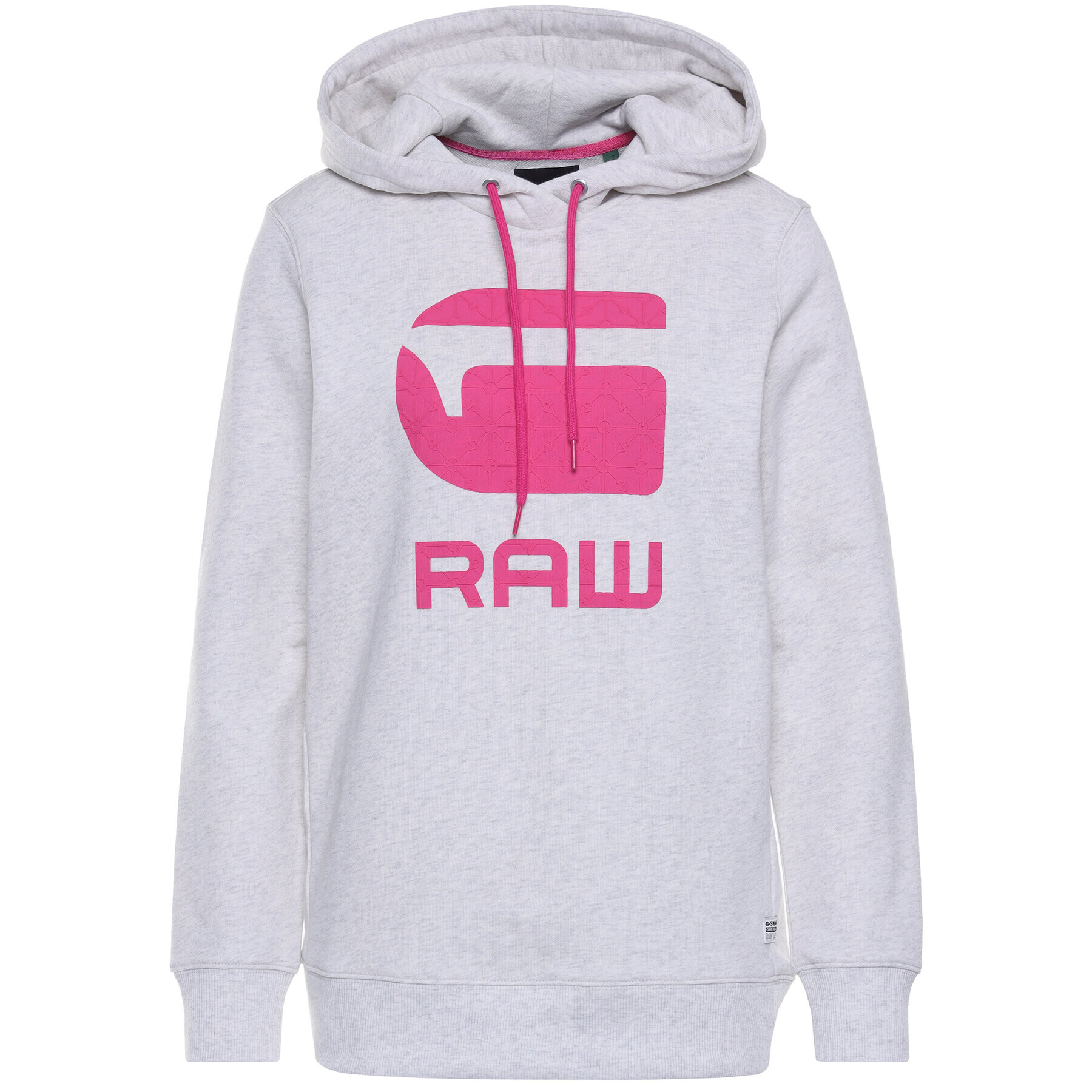 G-Star Raw Mikina Boyfriend Diamond Line Graphic Hooded D16236-A613-971 Sivá Loose Fit - Pepit.sk