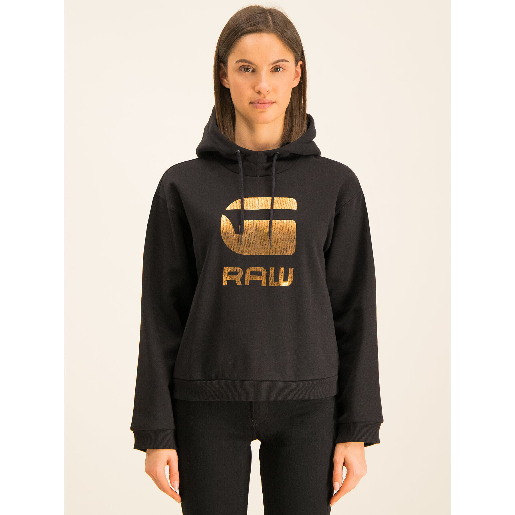 G-Star Raw Mikina Graphic 21 D15964-A975-6484 Čierna Straight Fit - Pepit.sk