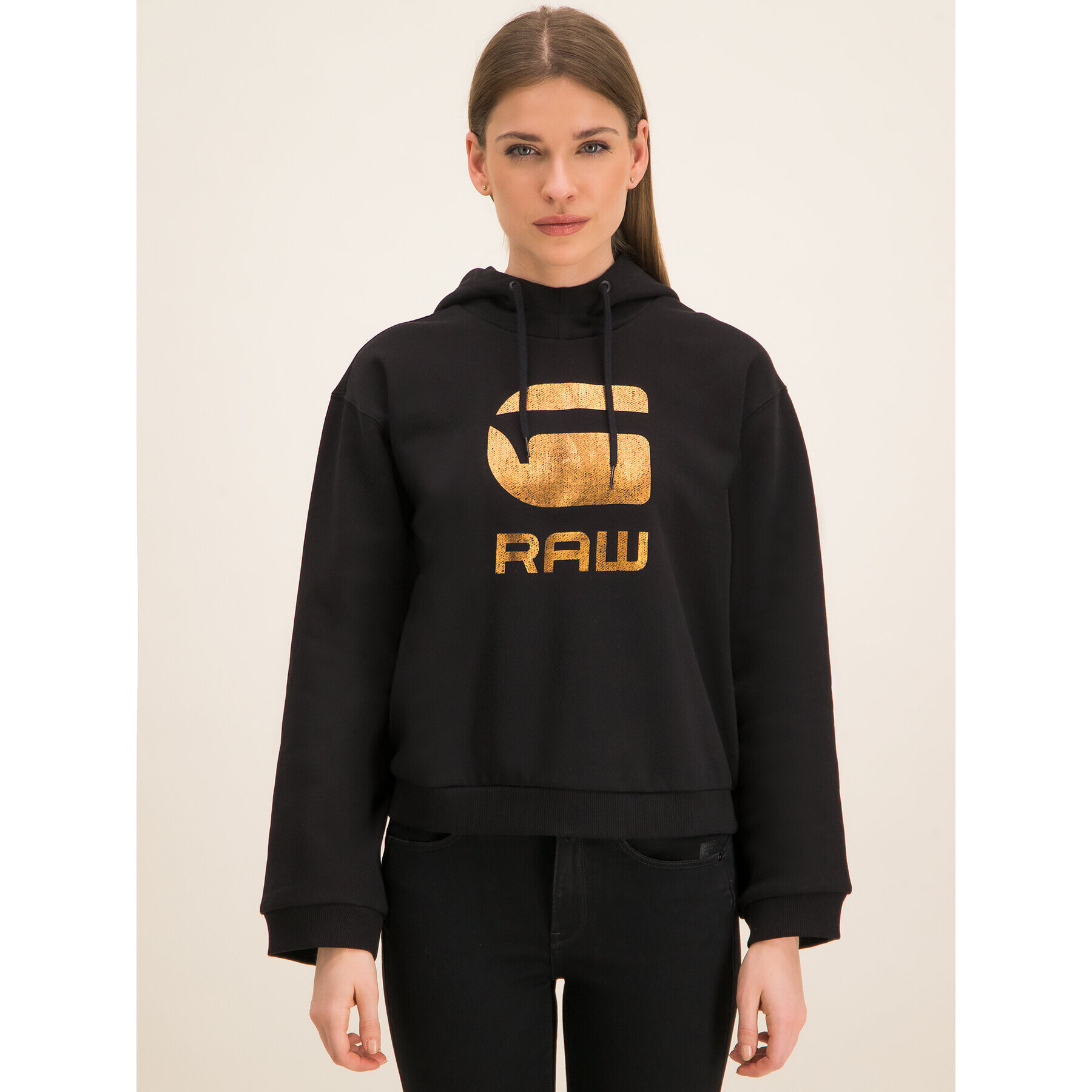 G-Star Raw Mikina Graphic 21 D15964-A975-6484 Čierna Straight Fit - Pepit.sk