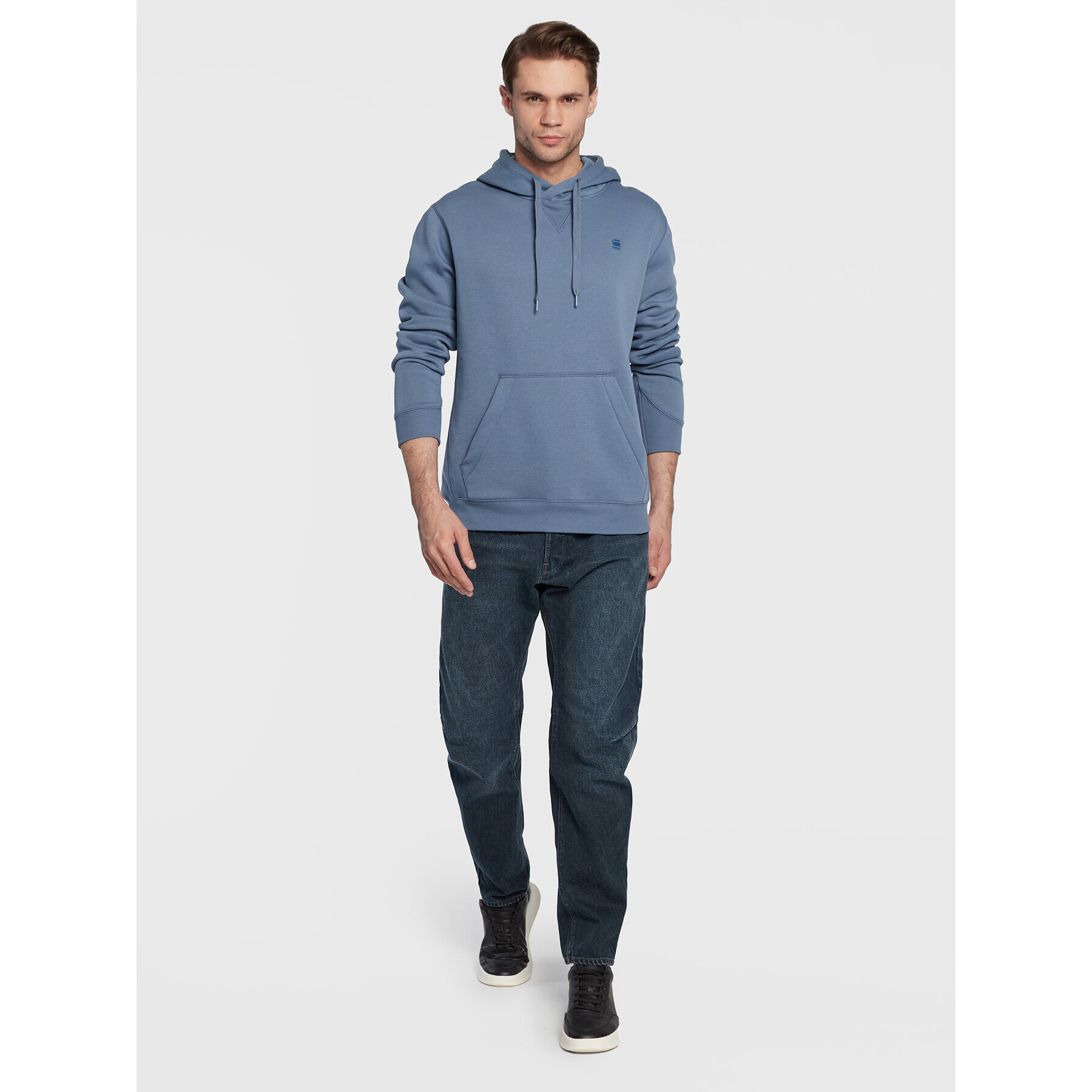 G-Star Raw Mikina Premium Core D16121-C235-2182 Modrá Regular Fit - Pepit.sk